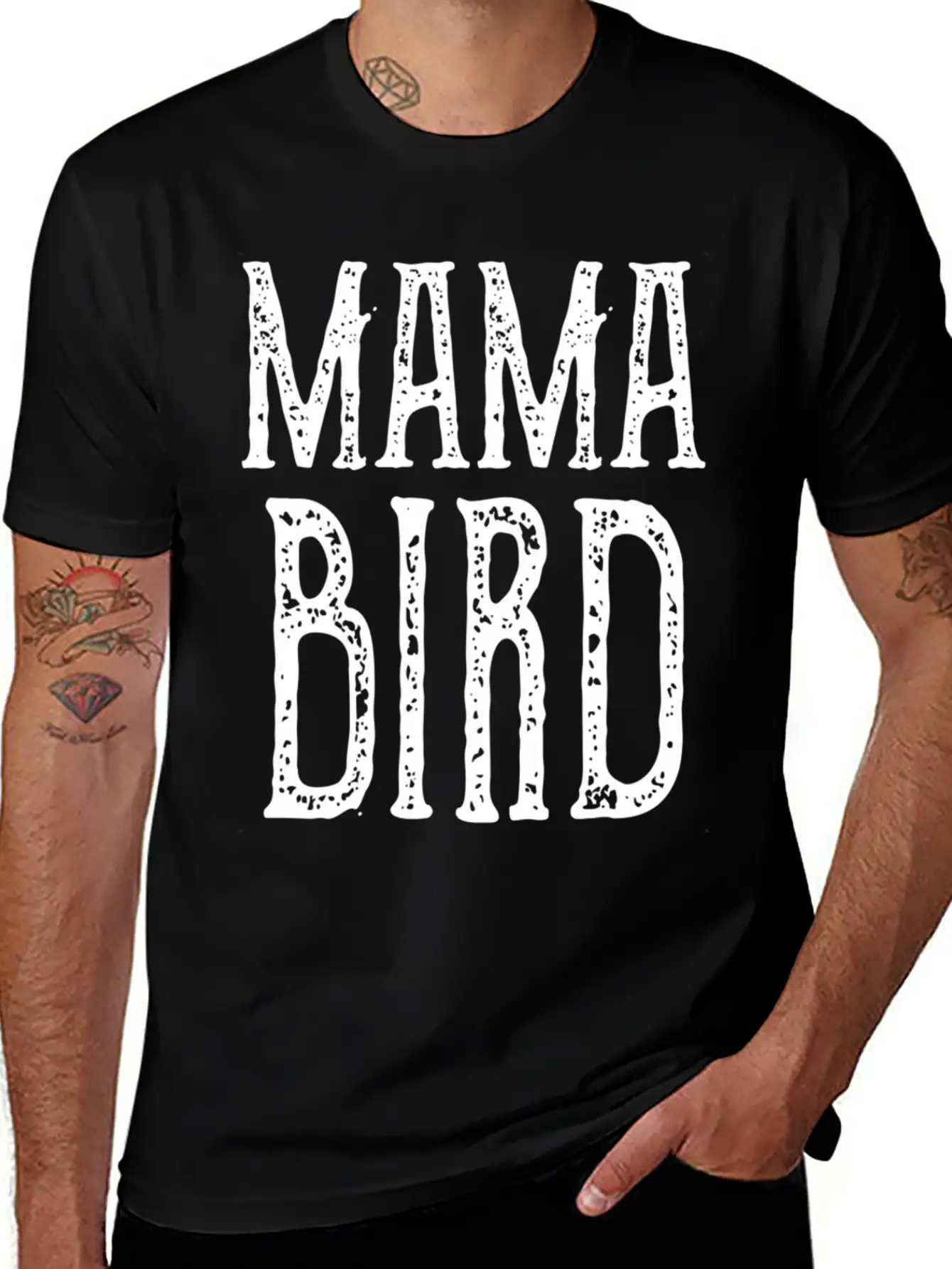Mama Bird - Mothers Day Basic Graphic T-Shirt – Daily Comfort In Soft Cotton