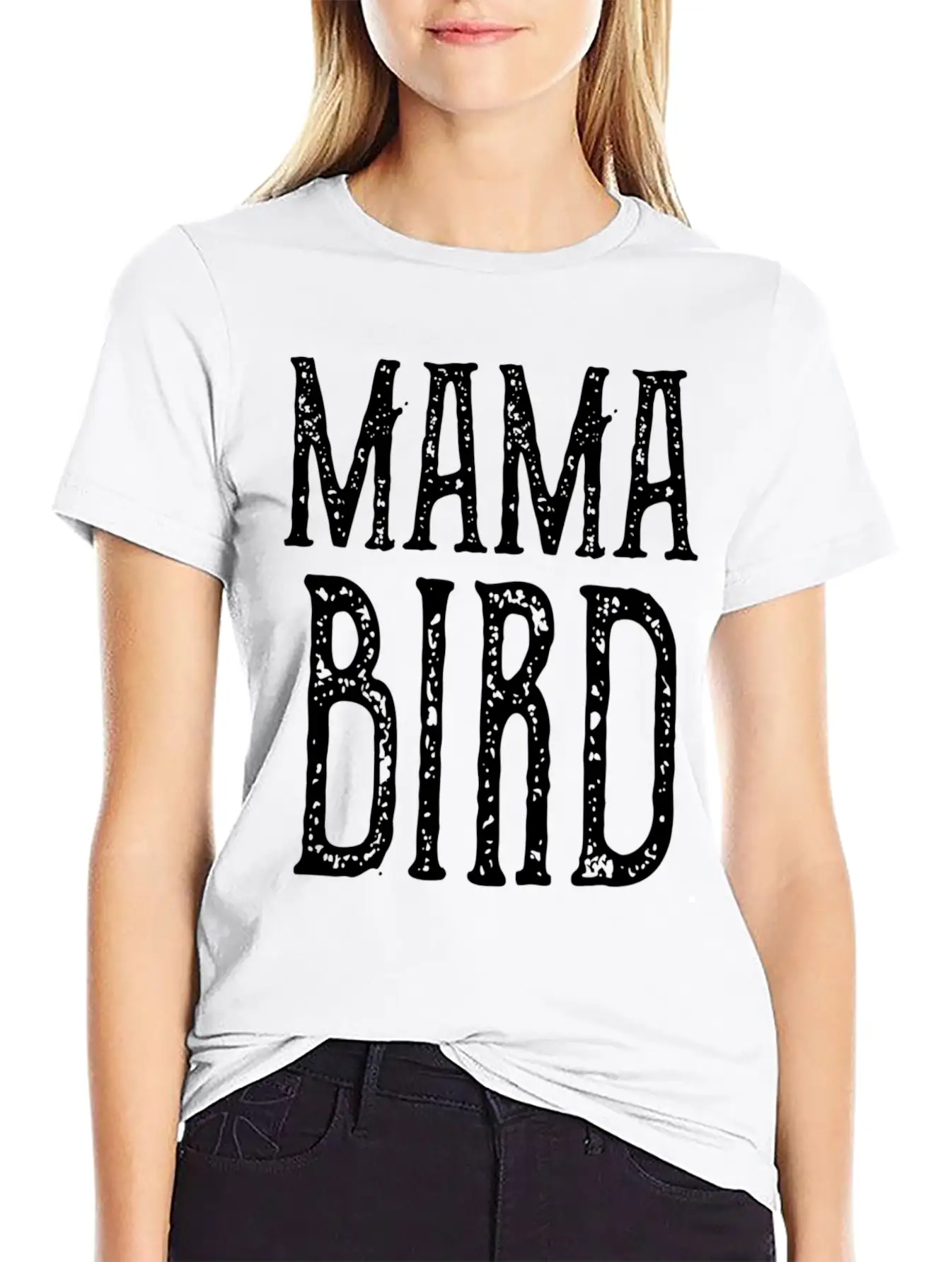 Mama Bird - Mothers Day Basic Graphic T-Shirt – Daily Comfort In Soft Cotton