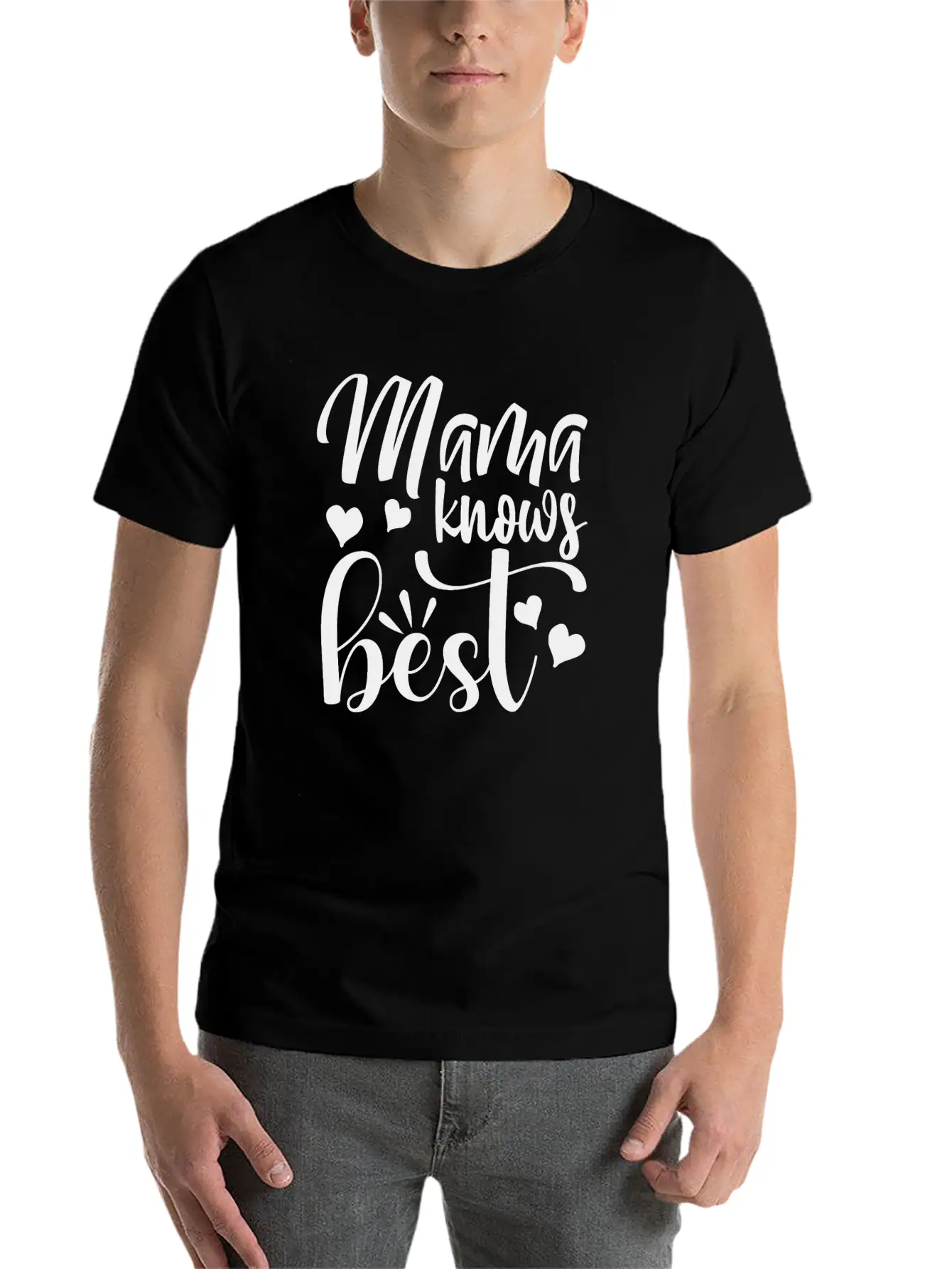 Mama Knows Best Stylish Everyday T-Shirt – Unisex Basic Cotton Tee