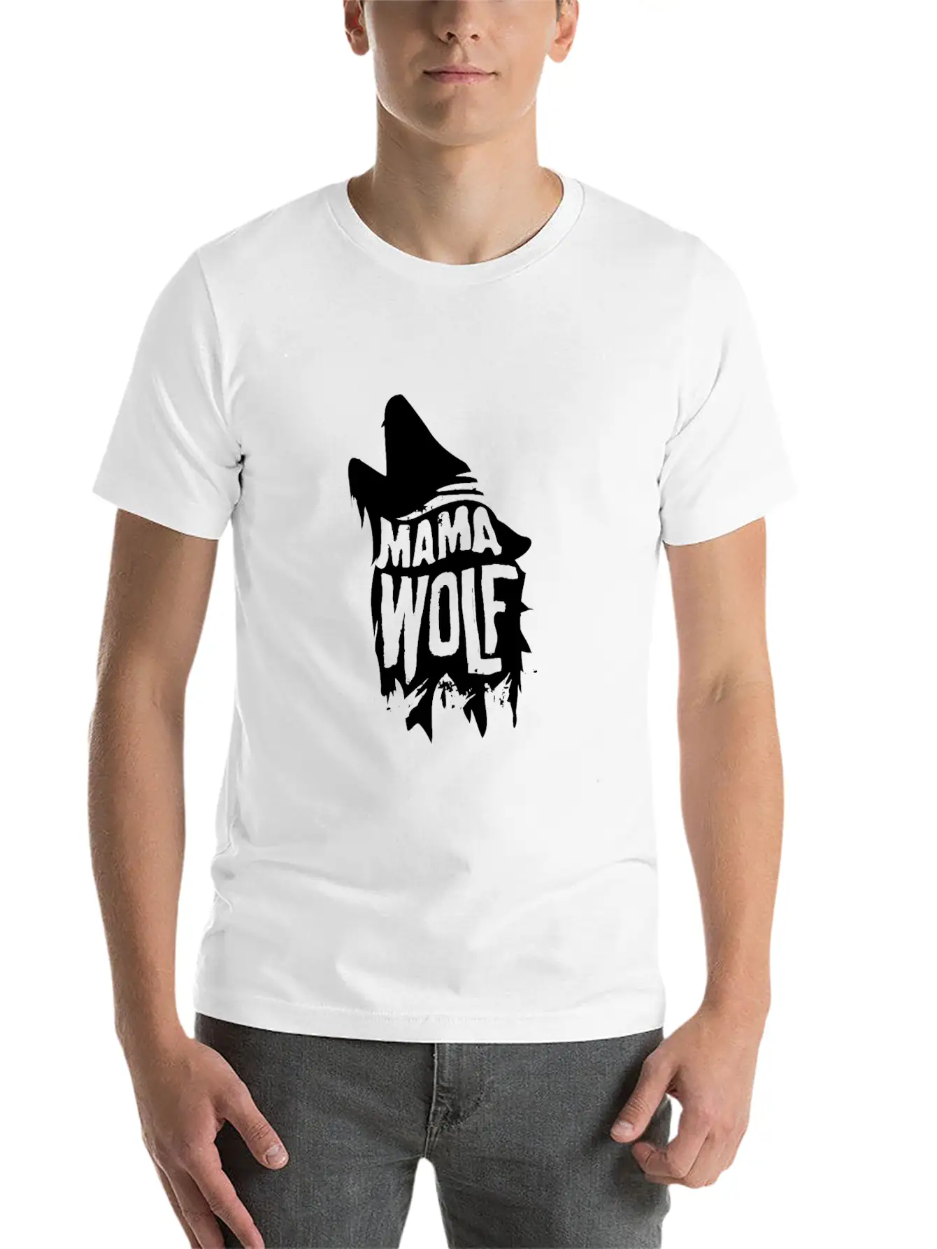 Mama Wolf Unisex Casual T-Shirt – Clean Design For Daily Comfort