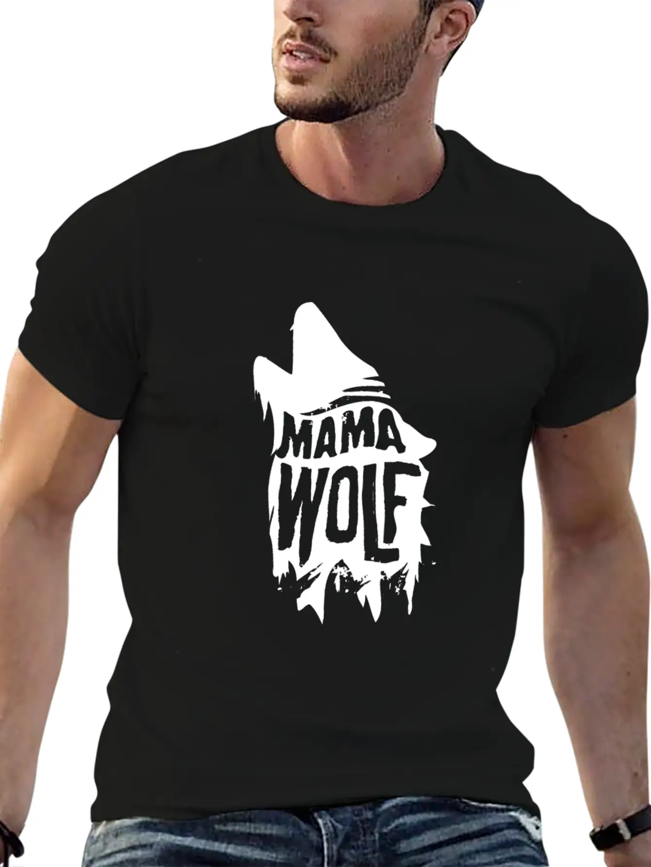 Mama Wolf Unisex Casual T-Shirt – Clean Design For Daily Comfort