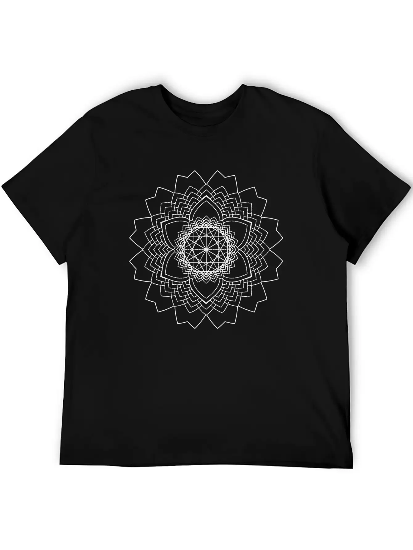 Mandala Oldschool MANDALA Ink Tattoo Newschool Mod Basic Graphic T-Shirt – Daily Comfort In Soft Cotton