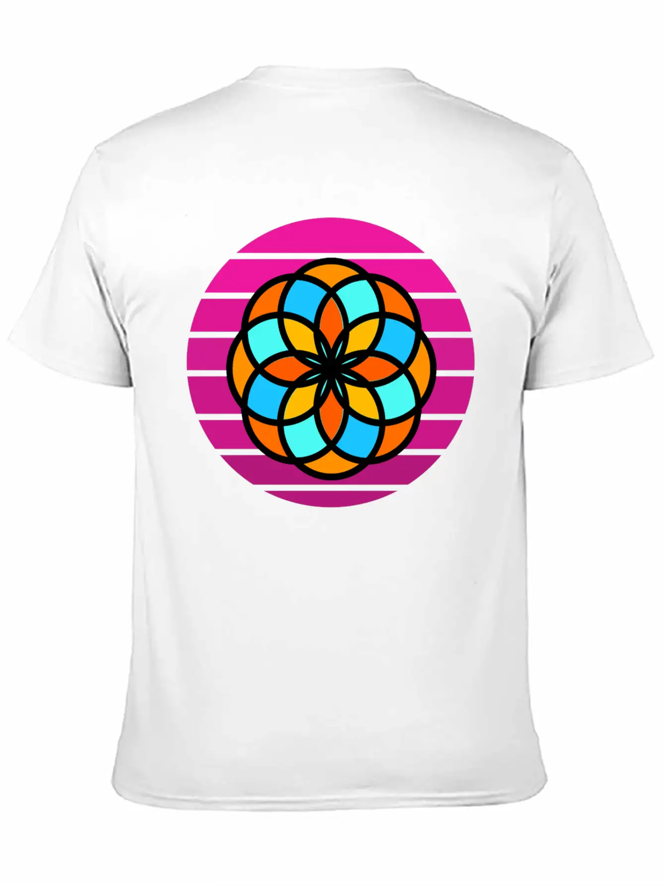 Mandala Sunset Stylish Everyday T-Shirt – Unisex Basic Cotton Tee