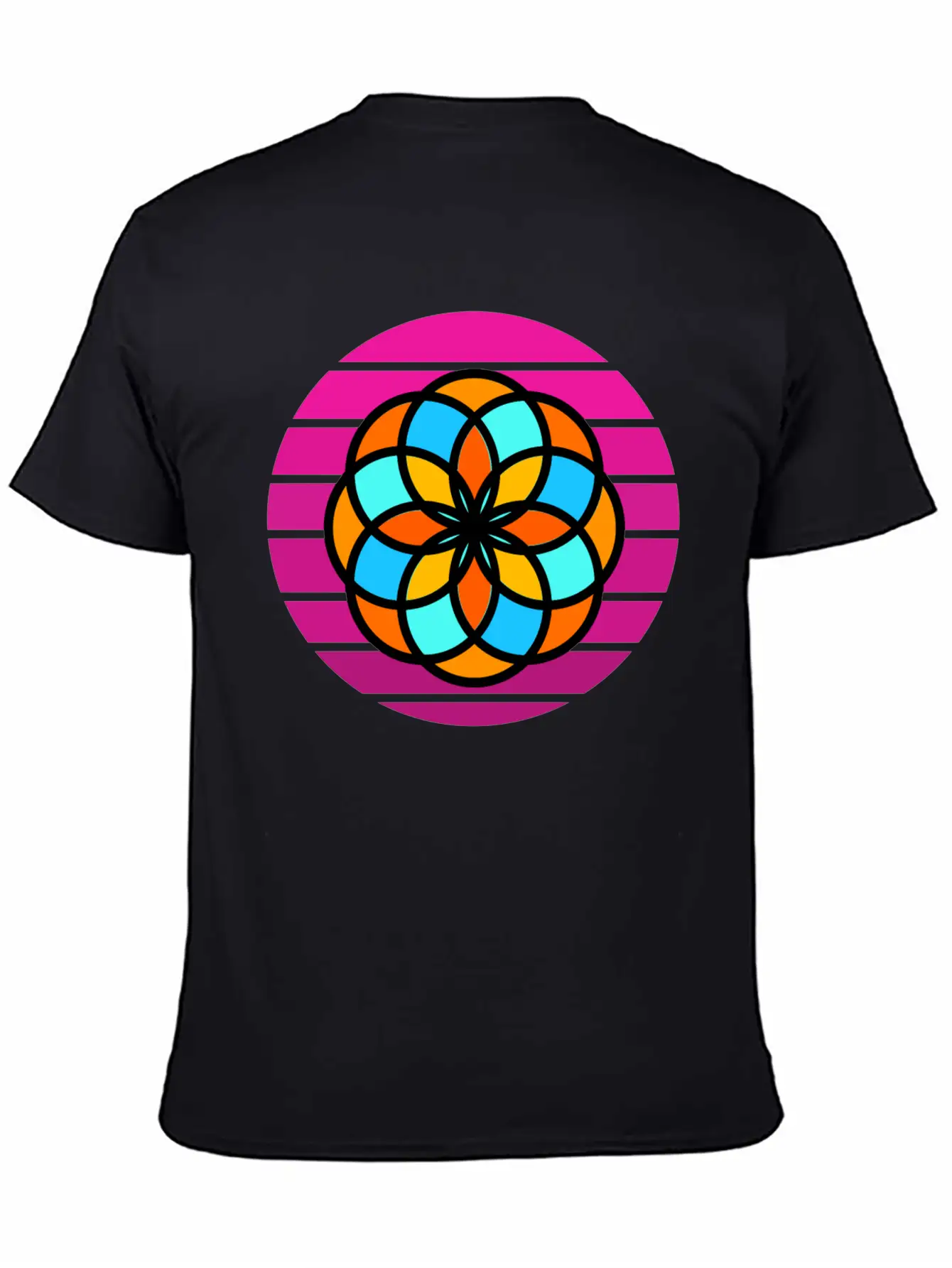 Mandala Sunset Stylish Everyday T-Shirt – Unisex Basic Cotton Tee