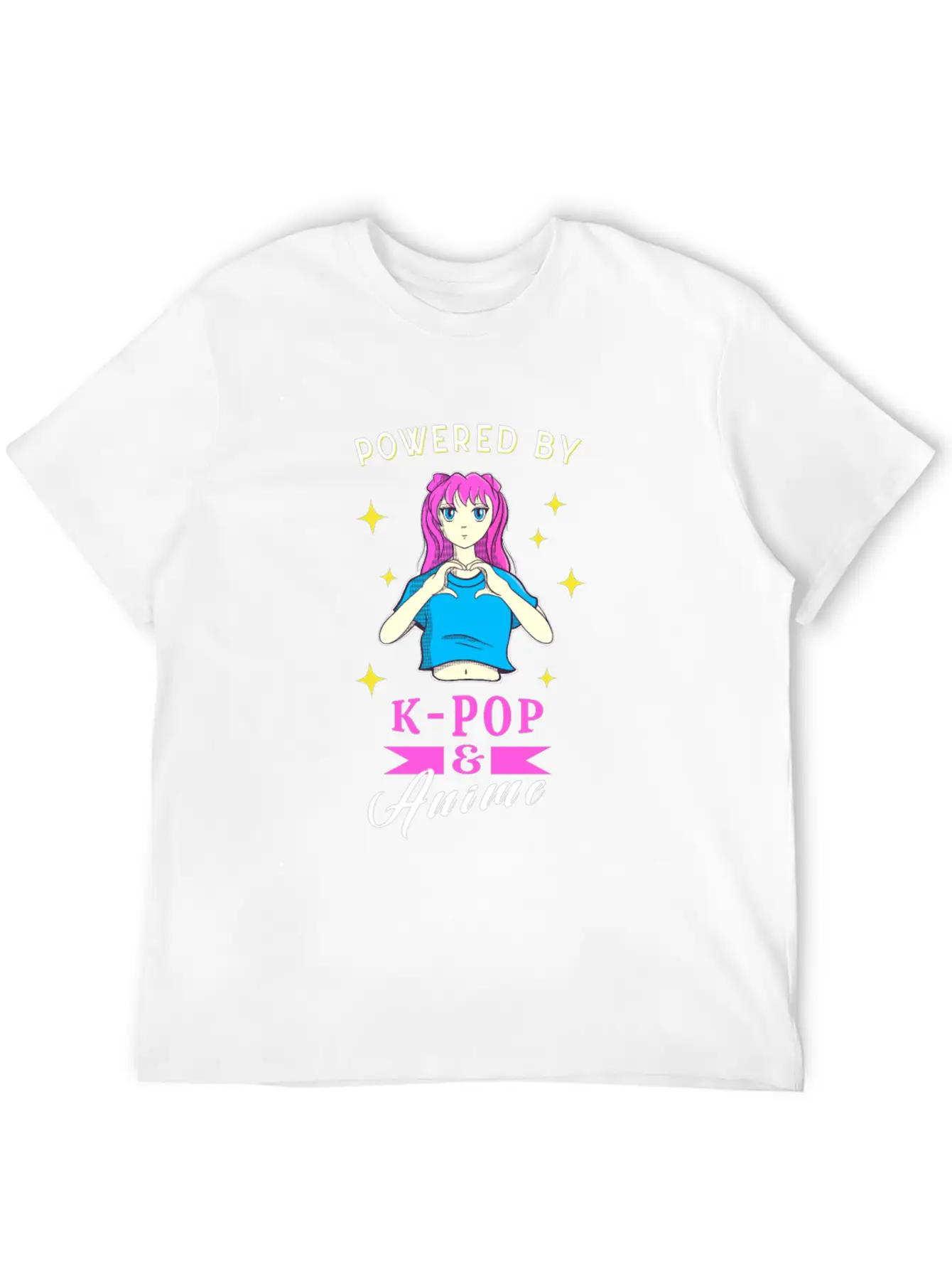 Manga Girl K-pop And Anime Fan Stylish Everyday T-Shirt – Unisex Basic Cotton Tee