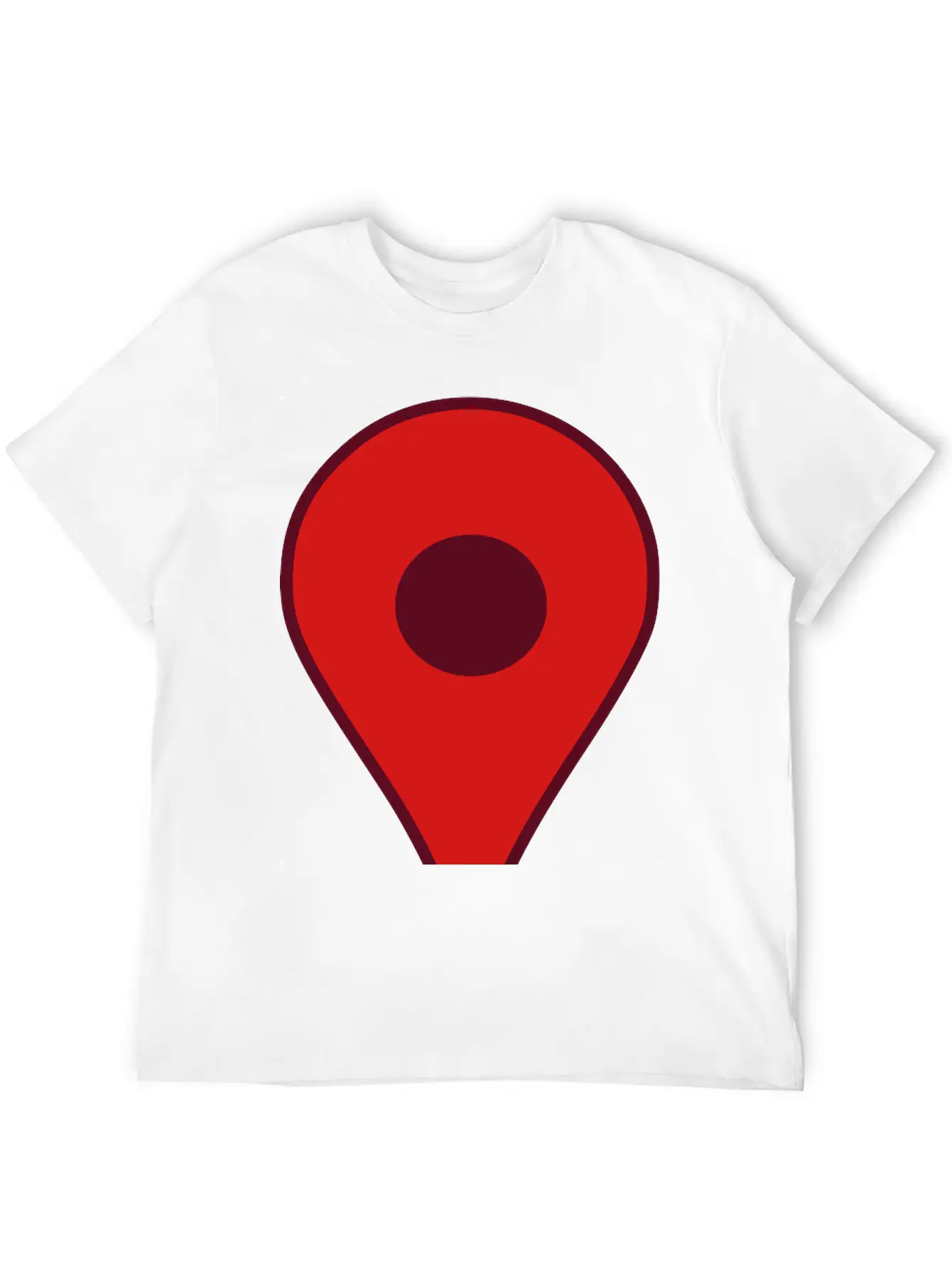 Map Pin Unisex Cotton Tee – Relaxed Fit For Any Occasion
