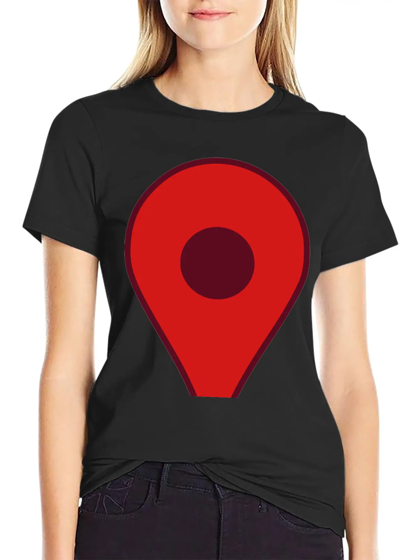 Map Pin Unisex Cotton Tee – Relaxed Fit For Any Occasion
