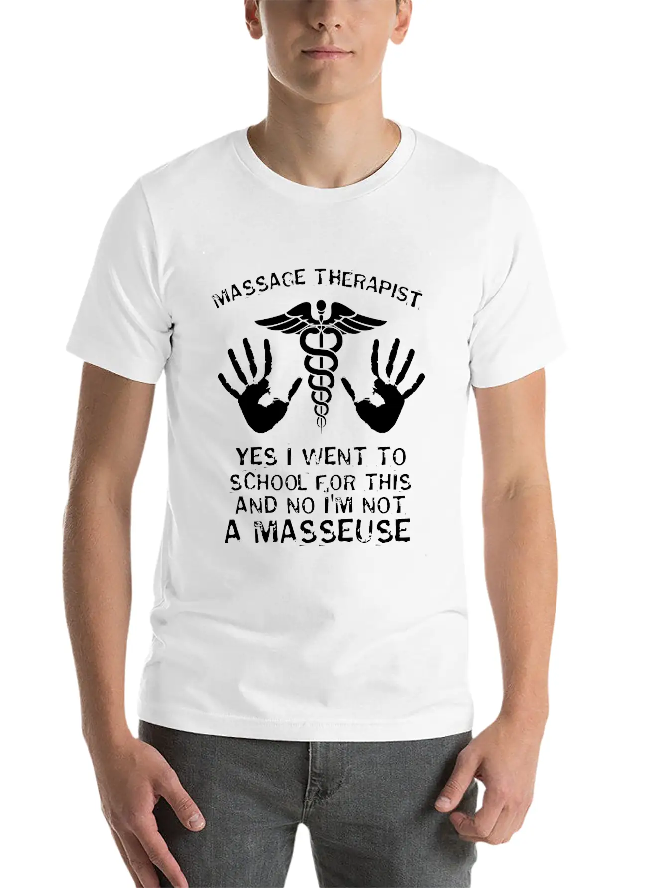 Massage Therapist Stylish Everyday T-Shirt – Unisex Basic Cotton Tee