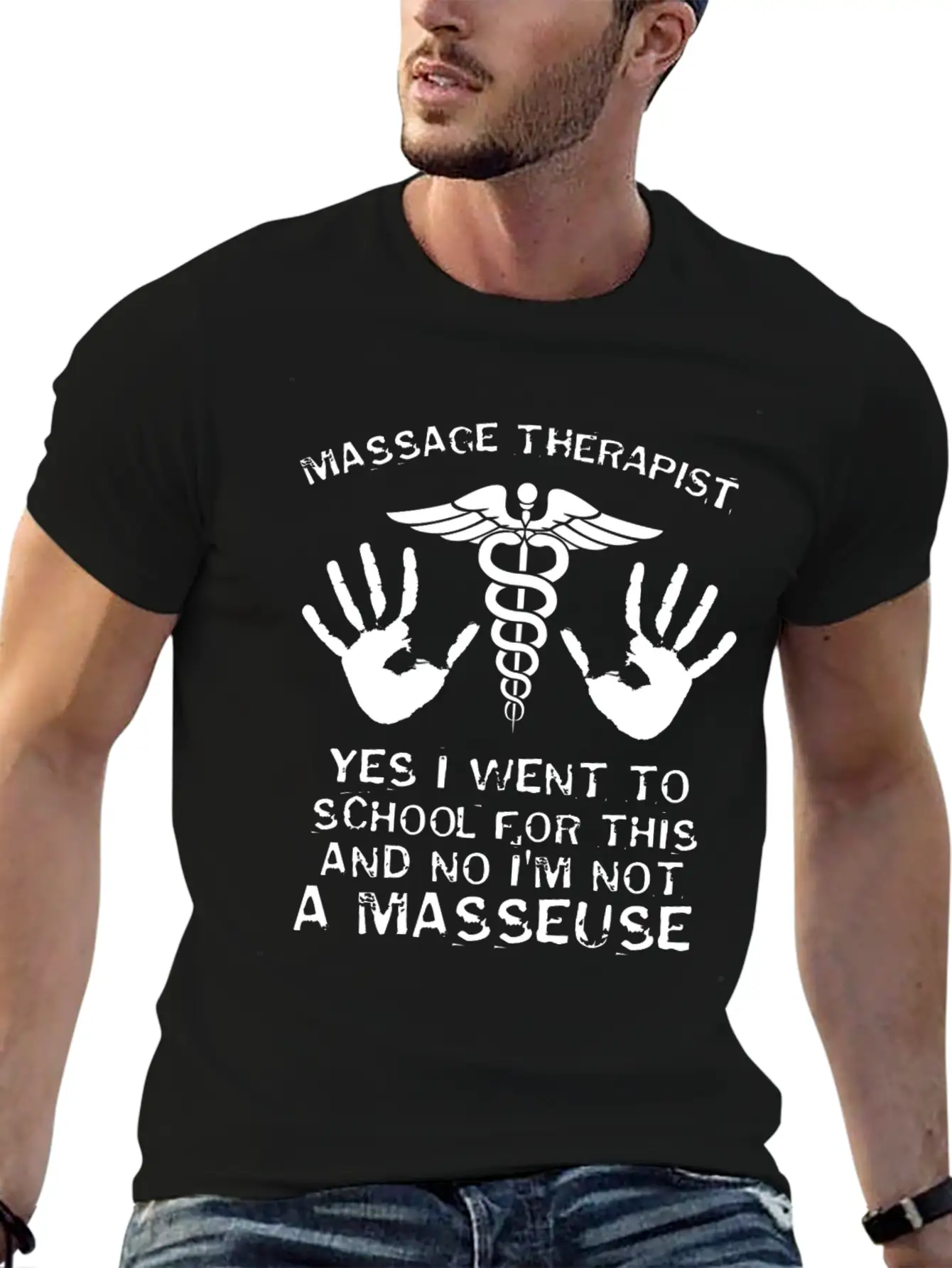 Massage Therapist Stylish Everyday T-Shirt – Unisex Basic Cotton Tee