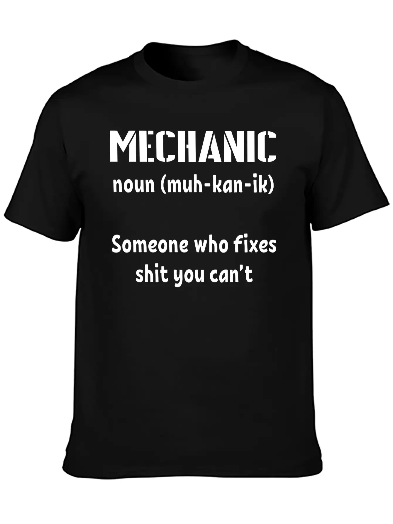 Mechanic Tshirt Funny Basic Graphic T-Shirt – Daily Comfort In Soft Cotton