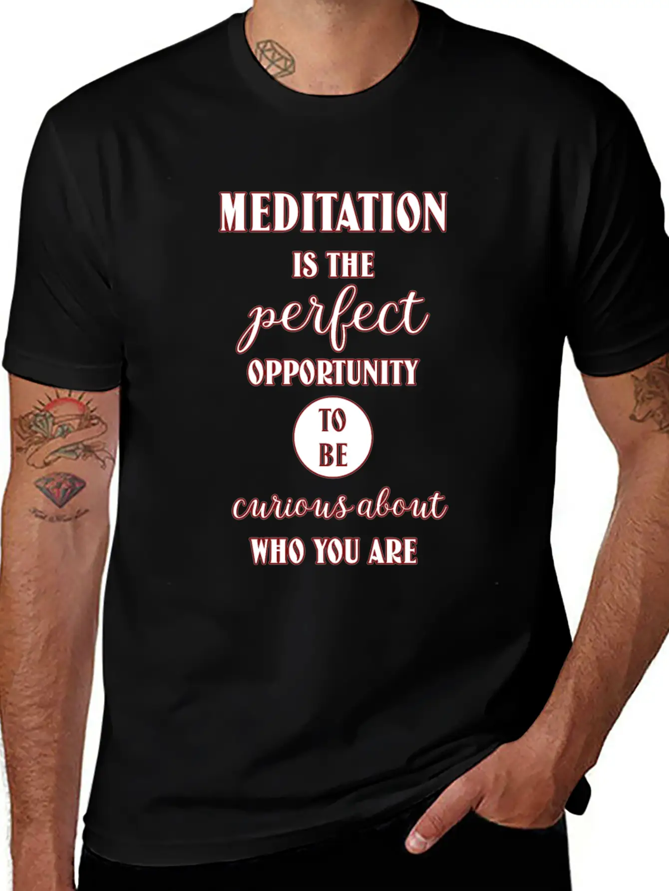 Meditation Casual Graphic T-Shirt – Simple And Comfortable Daily Wear