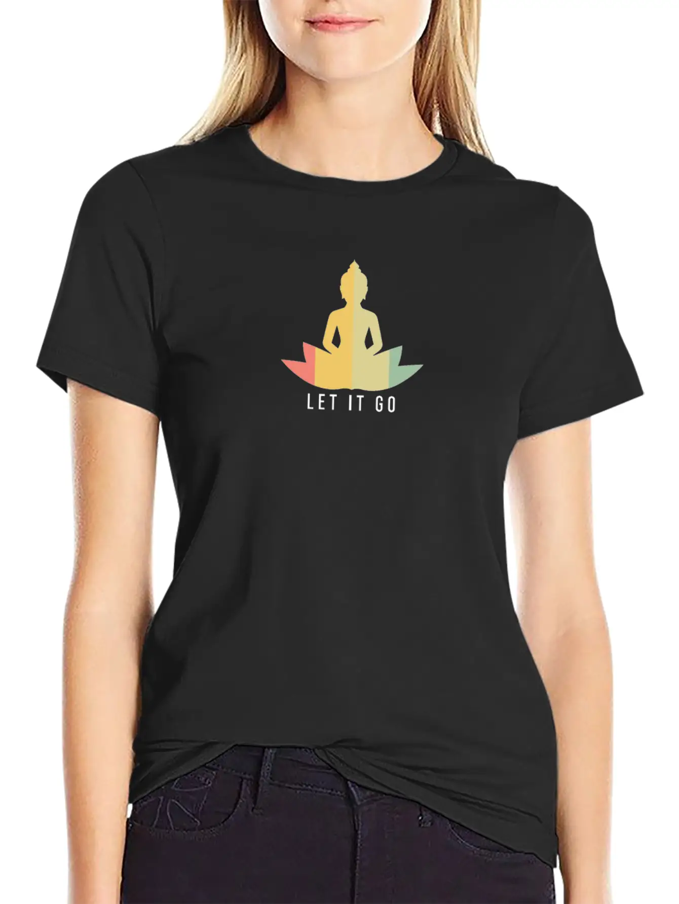 Meditation Gift Meditating Rest Relax Chill Casual Graphic T-Shirt – Simple And Comfortable Daily Wear