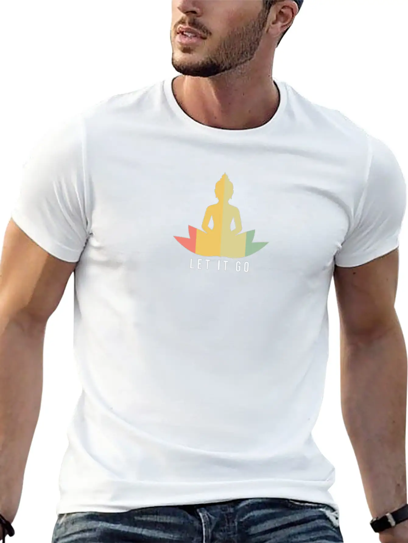 Meditation Gift Meditating Rest Relax Chill Casual Graphic T-Shirt – Simple And Comfortable Daily Wear