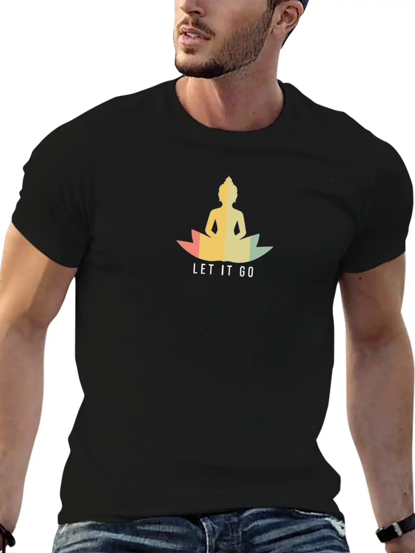 Meditation Gift Meditating Rest Relax Chill Casual Graphic T-Shirt – Simple And Comfortable Daily Wear