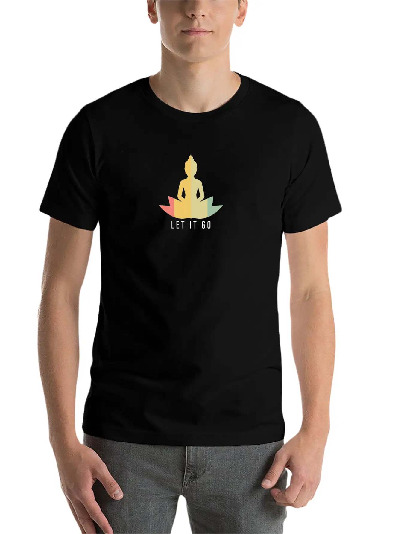 Meditation Gift Meditating Rest Relax Chill Casual Graphic T-Shirt – Simple And Comfortable Daily Wear