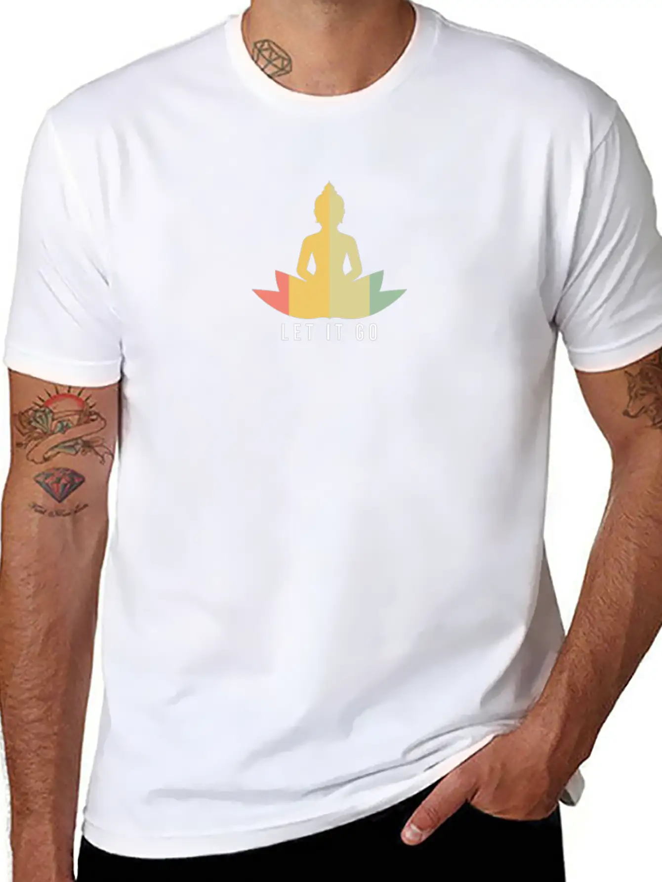 Meditation Gift Meditating Rest Relax Chill Casual Graphic T-Shirt – Simple And Comfortable Daily Wear