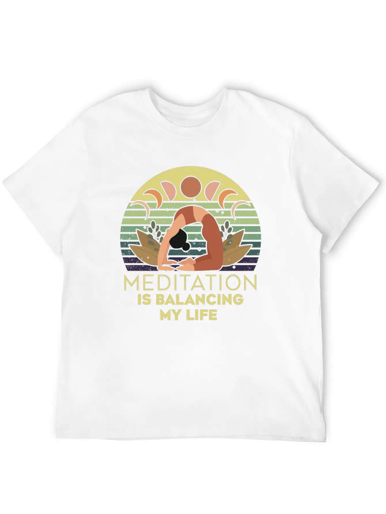 Meditation Is Balancing My Life Stylish Everyday T-Shirt – Unisex Basic Cotton Tee
