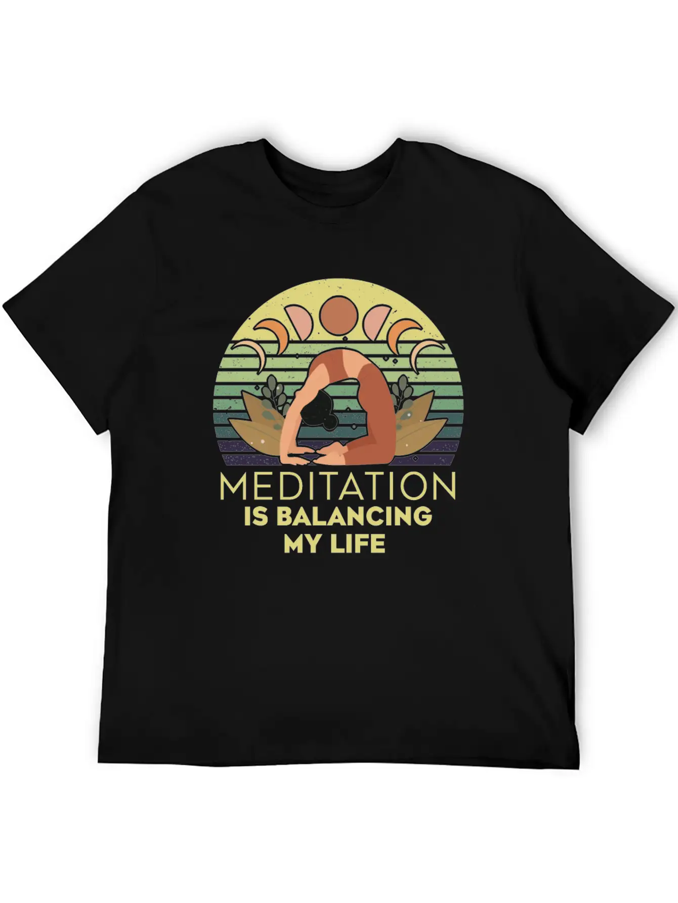 Meditation Is Balancing My Life Stylish Everyday T-Shirt – Unisex Basic Cotton Tee