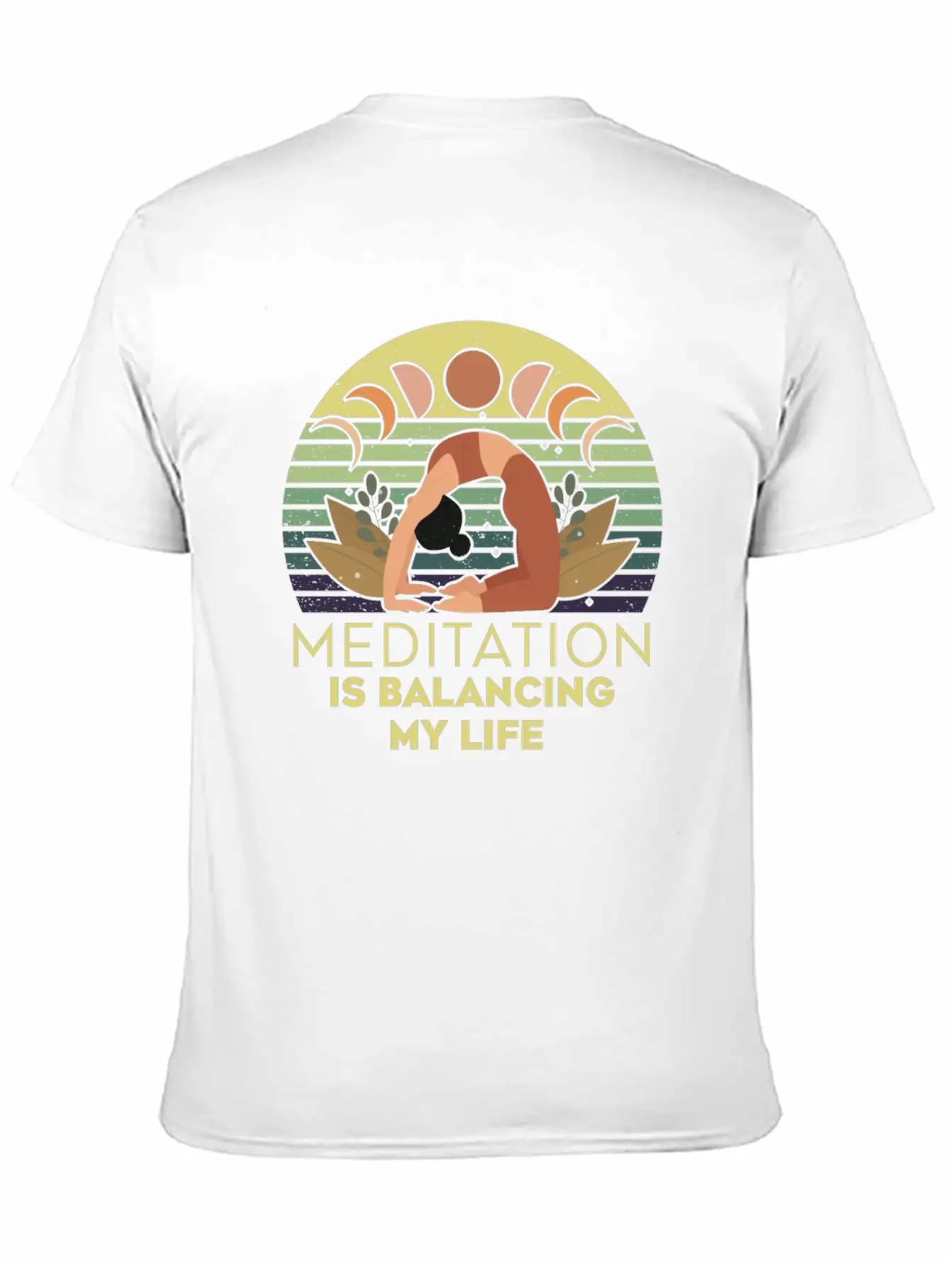Meditation Is Balancing My Life Stylish Everyday T-Shirt – Unisex Basic Cotton Tee