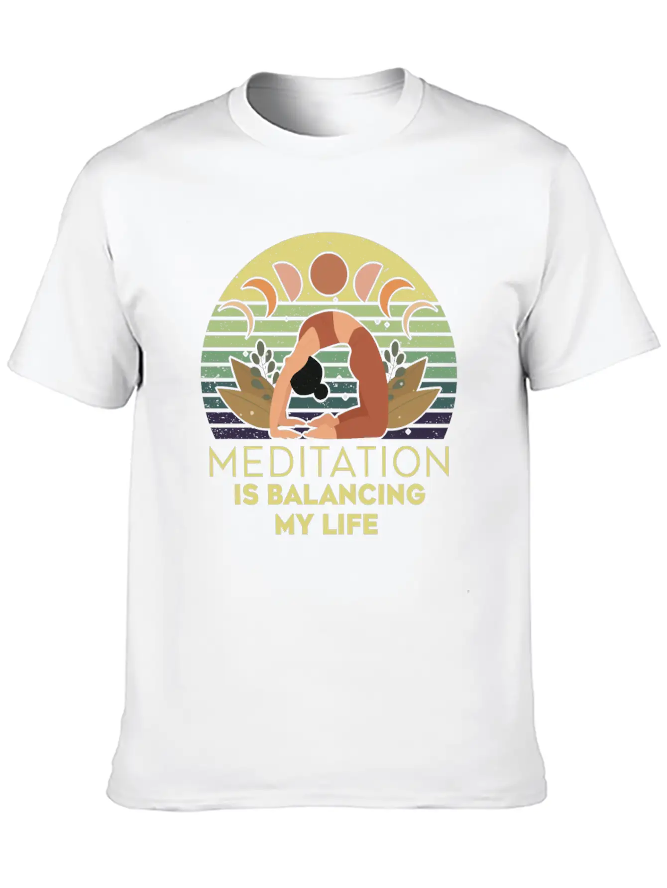 Meditation Is Balancing My Life Stylish Everyday T-Shirt – Unisex Basic Cotton Tee