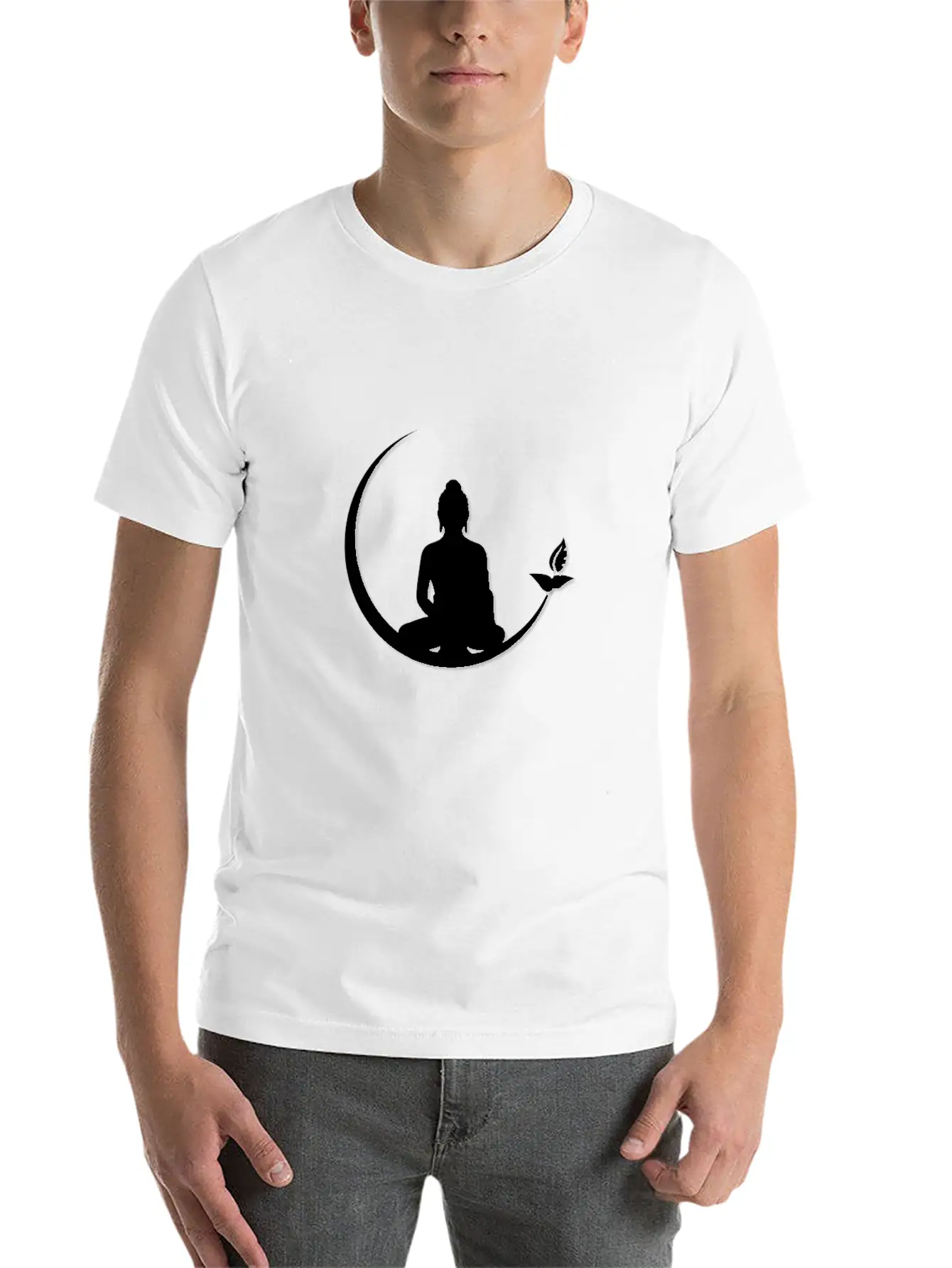 Meditation Simple Everyday Graphic Tee – Lightweight Summer Wear
