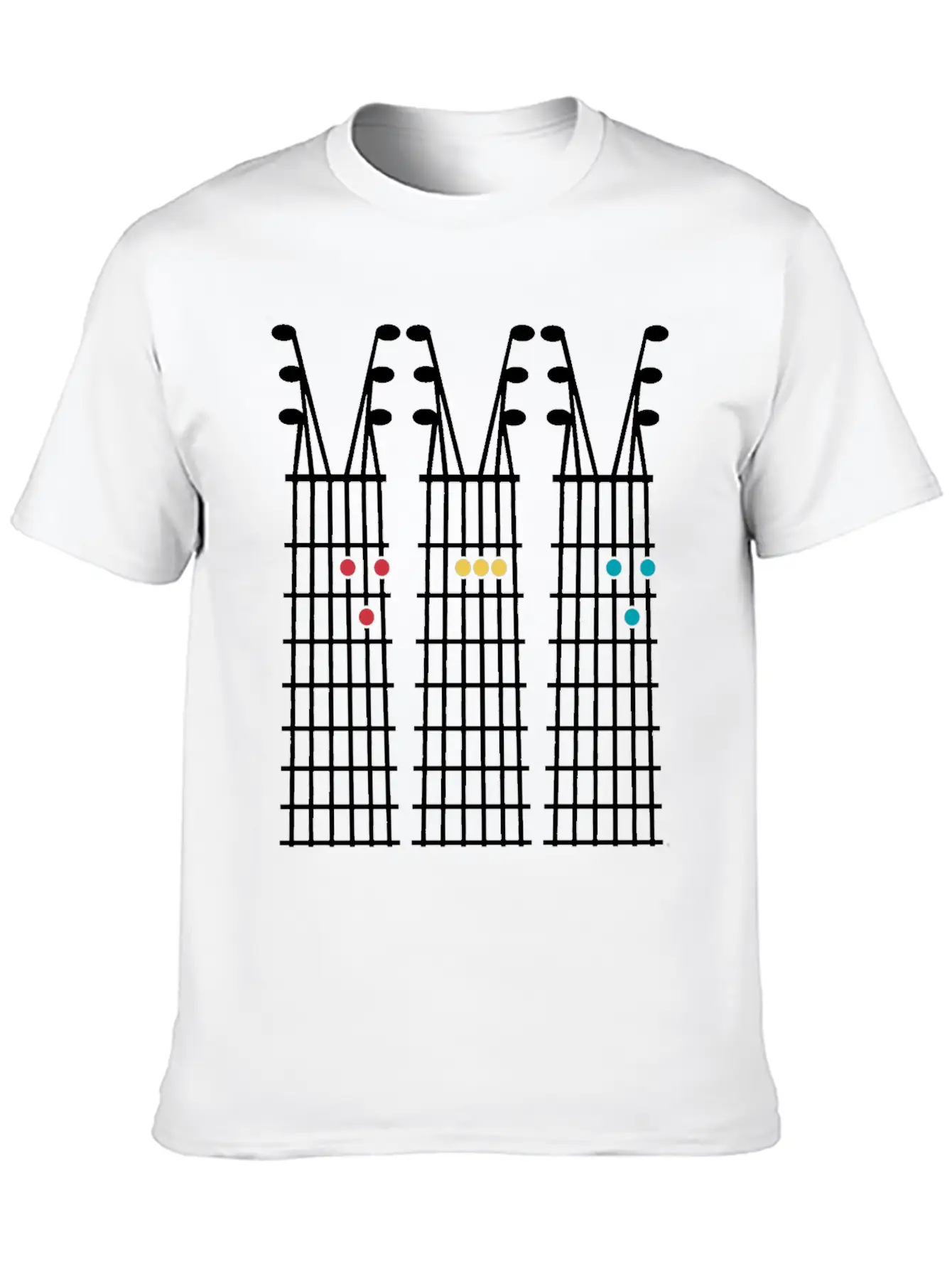 Mens Guitar Chord Shirt Dad Basic Graphic T-Shirt – Daily Comfort In Soft Cotton