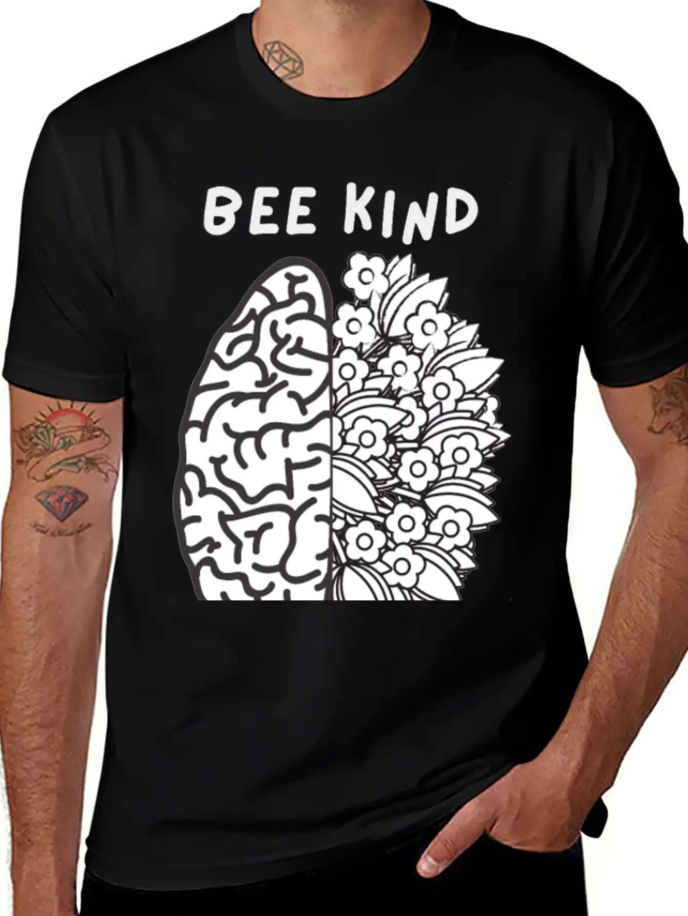 Mental Health | Be Kind To Your Mind | Basic Graphic T-Shirt – Daily Comfort In Soft Cotton