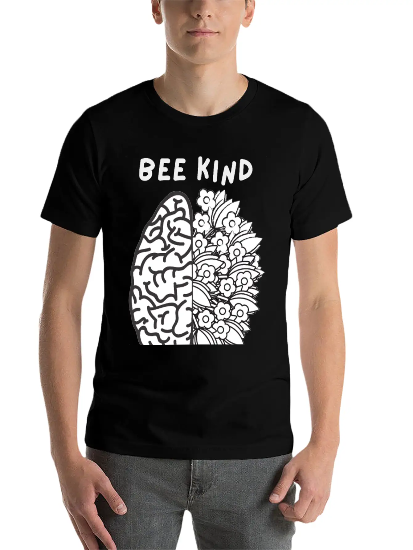 Mental Health | Be Kind To Your Mind | Basic Graphic T-Shirt – Daily Comfort In Soft Cotton