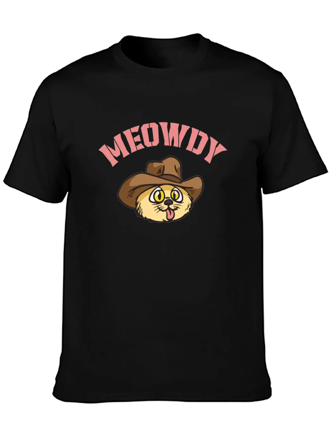 Meowdy - Funny Mashup Between Meow And Howdy - Cat Classic Cotton Tee – Unisex Comfort For Any Season