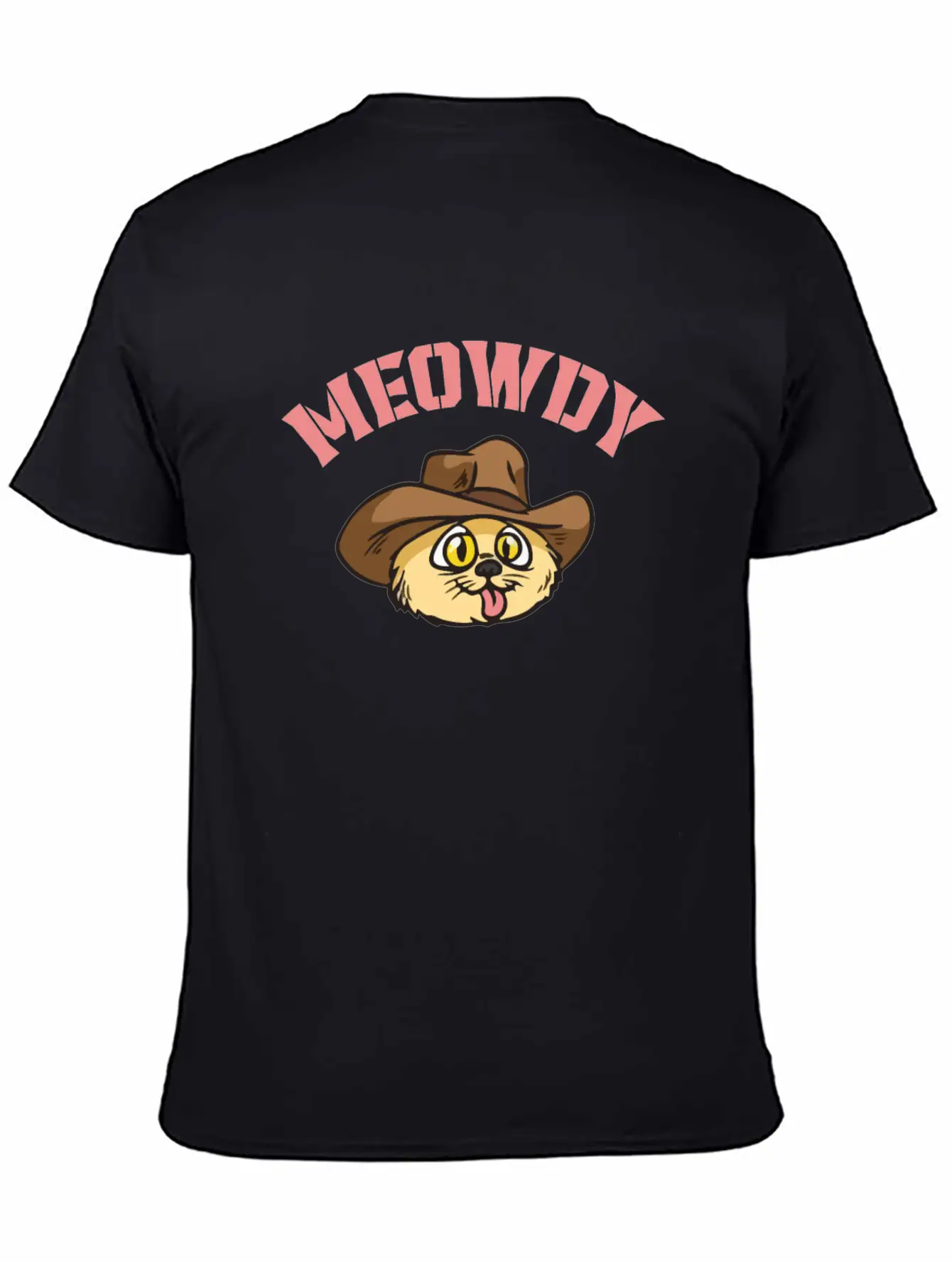 Meowdy - Funny Mashup Between Meow And Howdy - Cat Classic Cotton Tee – Unisex Comfort For Any Season