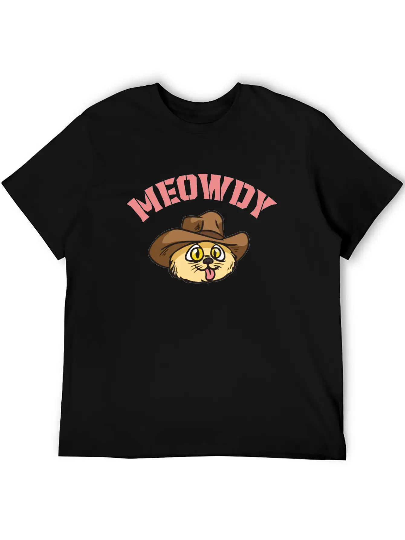 Meowdy - Funny Mashup Between Meow And Howdy - Cat Classic Cotton Tee – Unisex Comfort For Any Season