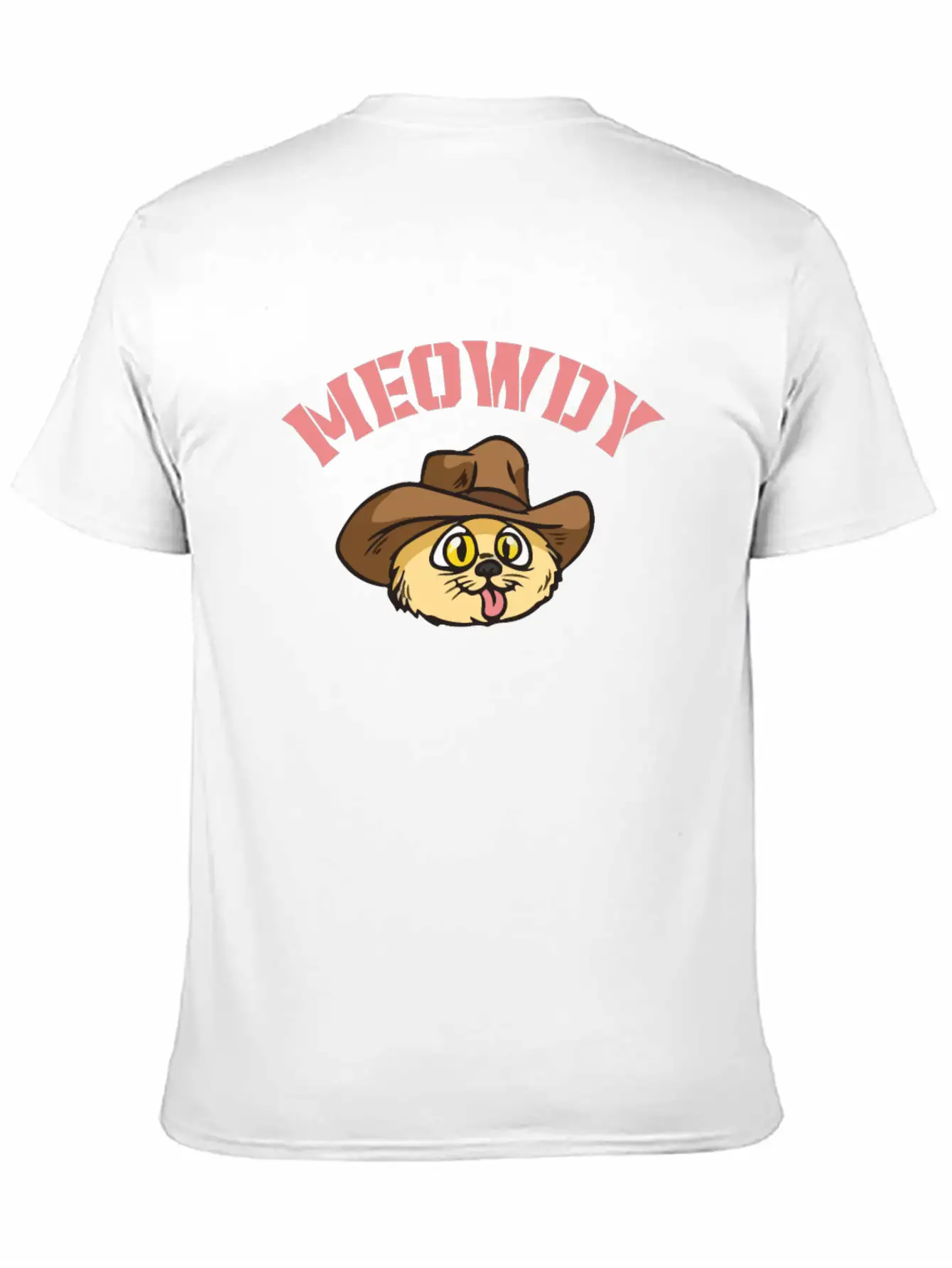 Meowdy - Funny Mashup Between Meow And Howdy - Cat Classic Cotton Tee – Unisex Comfort For Any Season