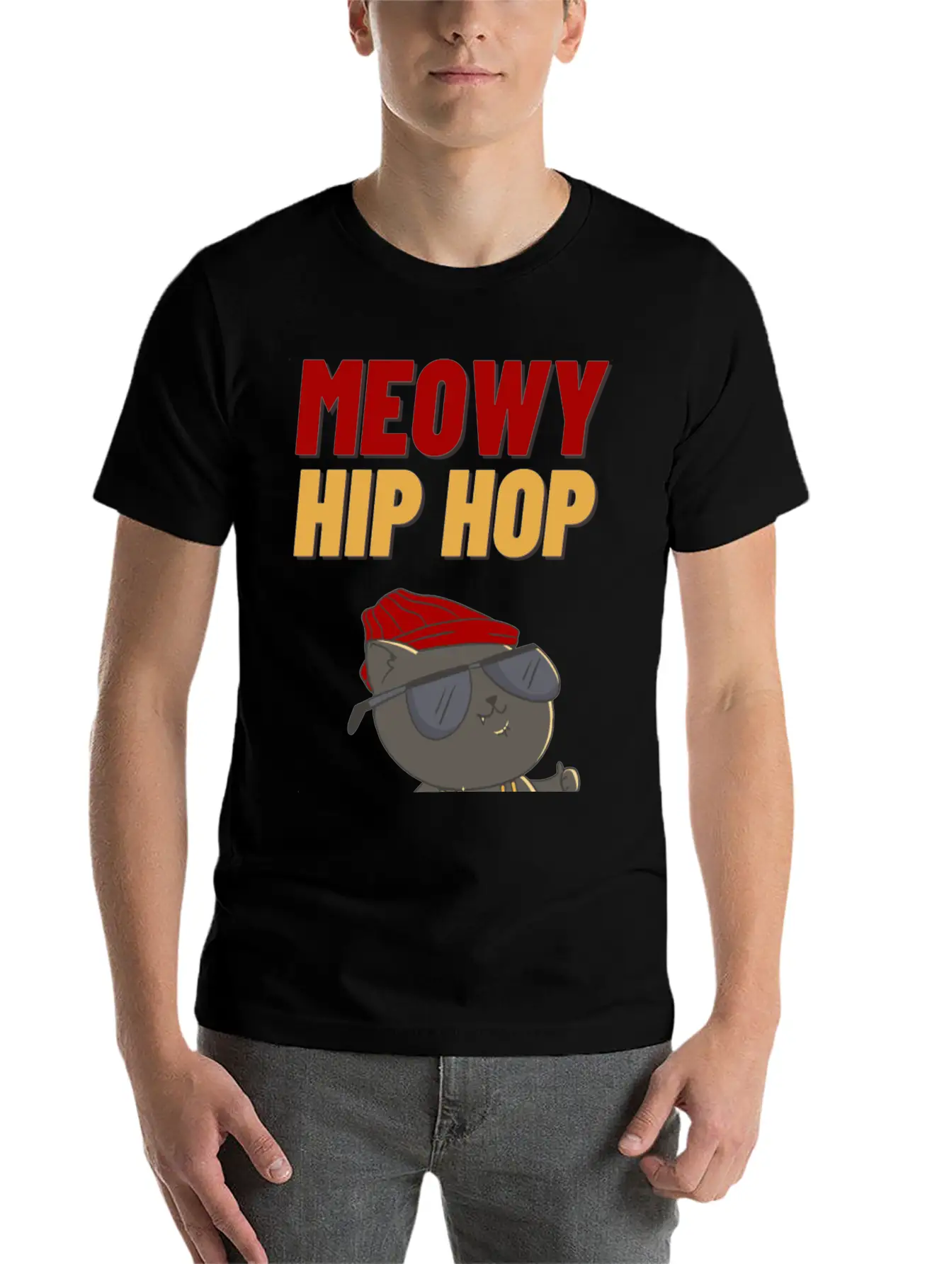 MEOWY HIP HOP Classic Cotton Tee – Unisex Comfort For Any Season