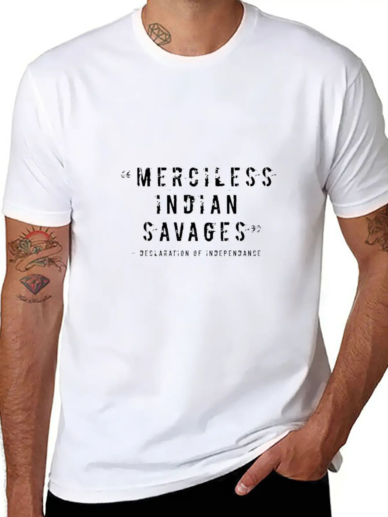 Merciless Indian Savages Stylish Everyday T-Shirt – Unisex Basic Cotton Tee