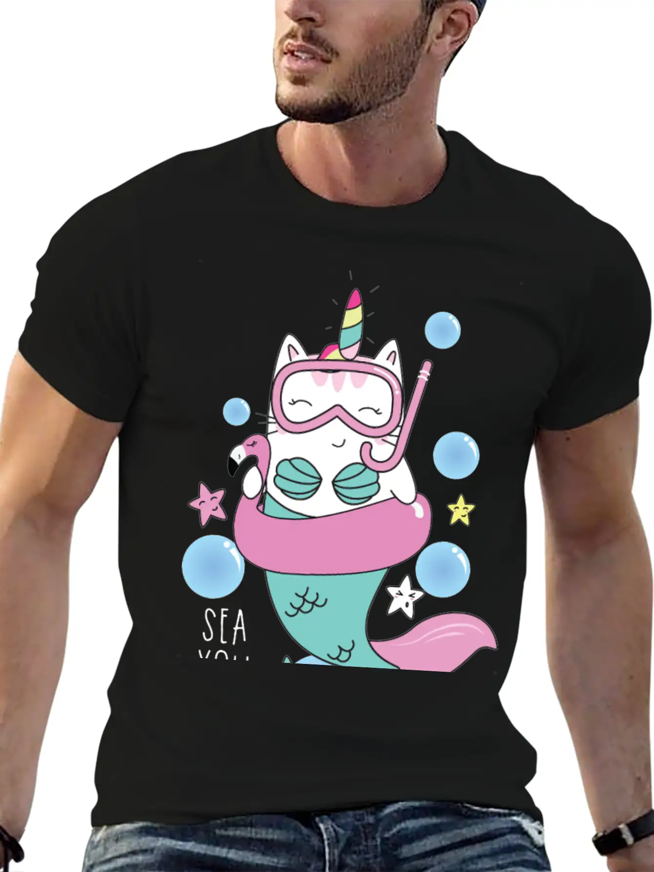 Mermaid Cute Gift Idea Relaxed Everyday Tee – Lightweight And Durable Cotton