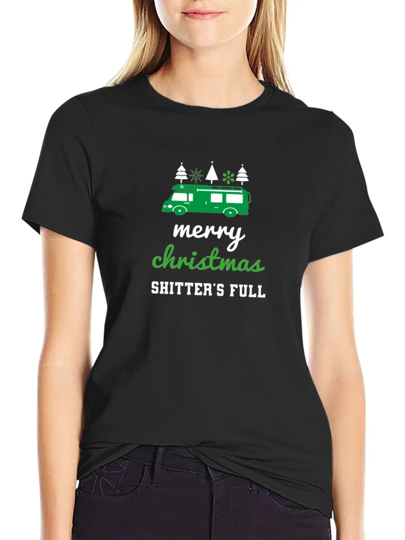 Merry Christmas Shitter's Full Stylish Everyday T-Shirt – Unisex Basic Cotton Tee