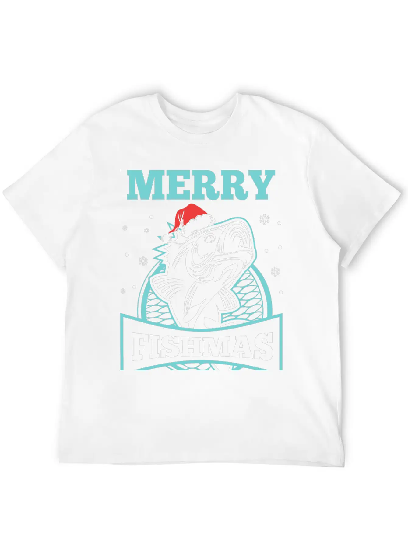 Merry Fishmass Funny Xmas Gift For Fishers Stylish Everyday T-Shirt – Unisex Basic Cotton Tee