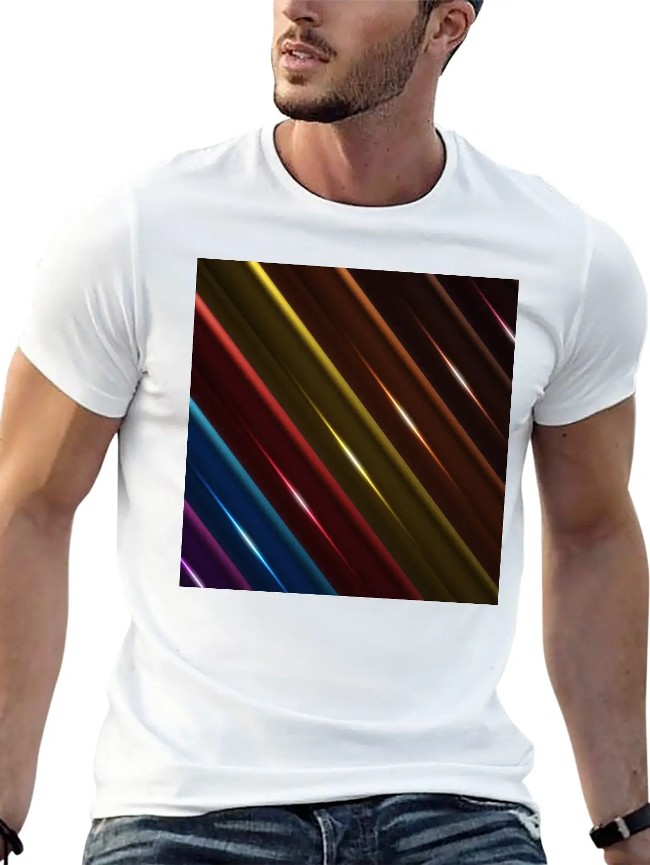 Metal Rods Basic Graphic T-Shirt – Daily Comfort In Soft Cotton