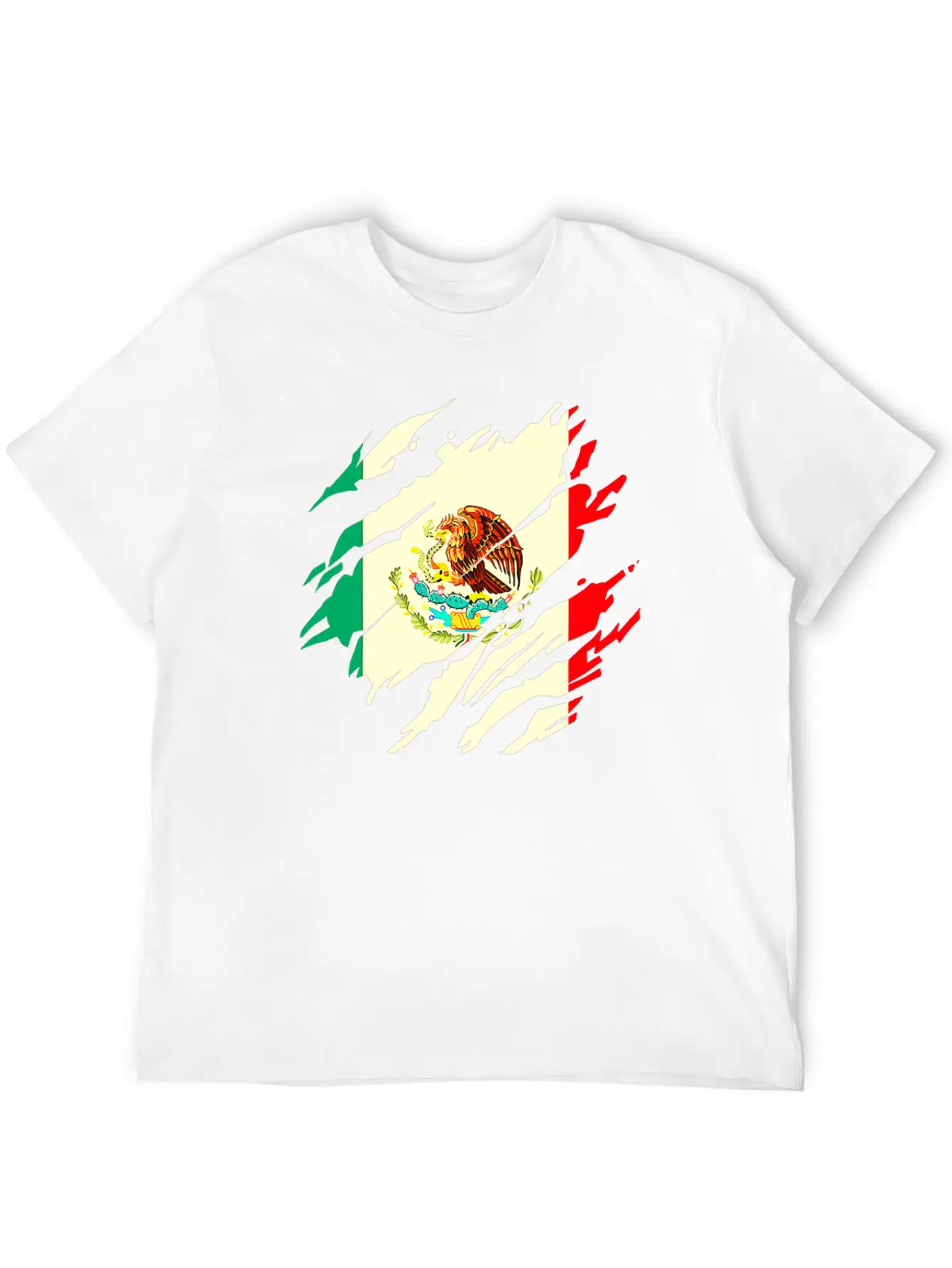 Mexican Flag Mexico Lightweight Cotton T-Shirt – Daily Comfort Graphic Shirt