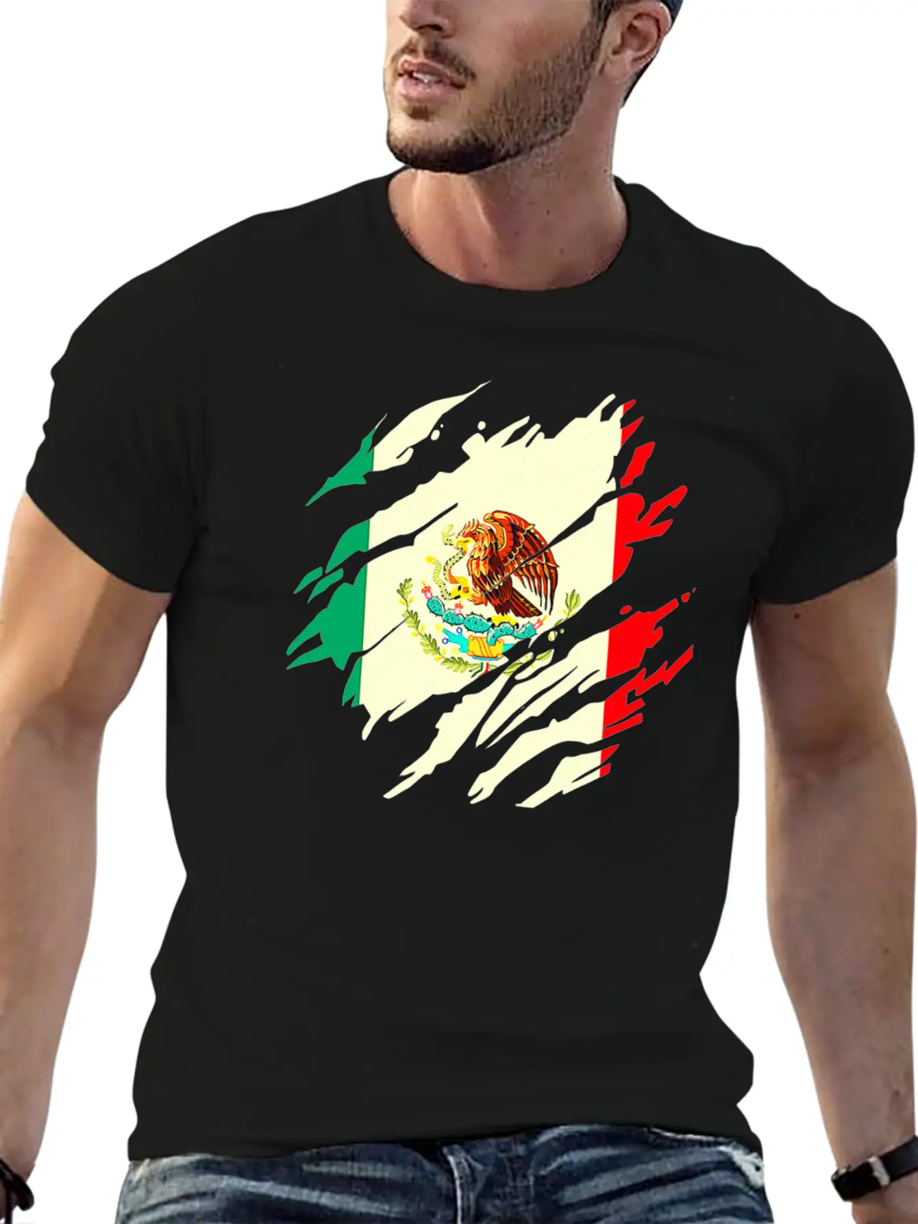 Mexican Flag Mexico Lightweight Cotton T-Shirt – Daily Comfort Graphic Shirt