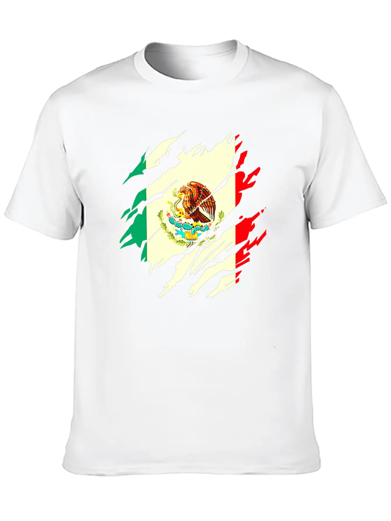 Mexican Flag Mexico Lightweight Cotton T-Shirt – Daily Comfort Graphic Shirt