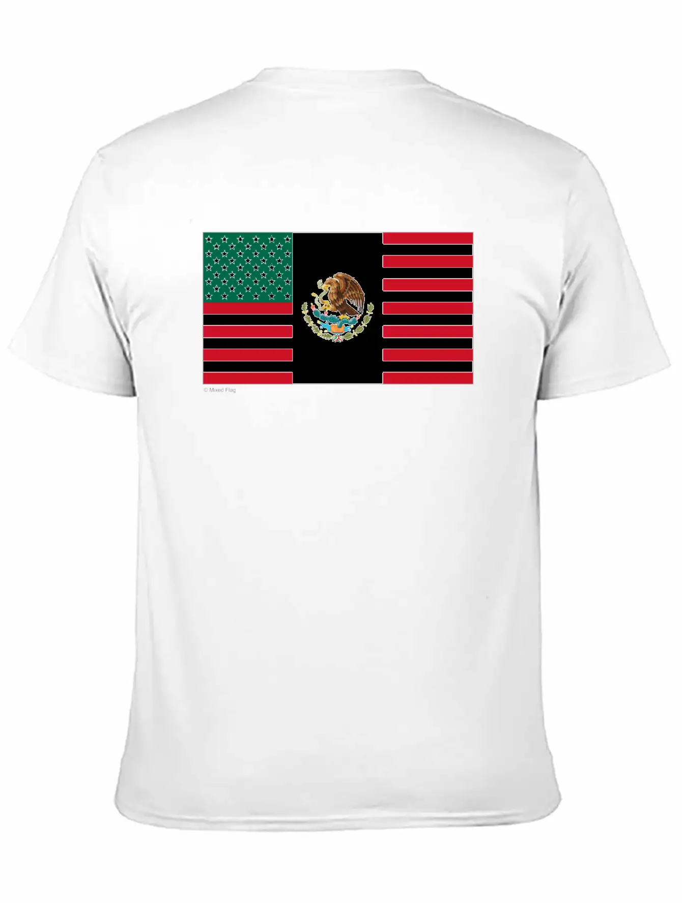 Mexico USA Flag Relaxed Everyday Tee – Lightweight And Durable Cotton