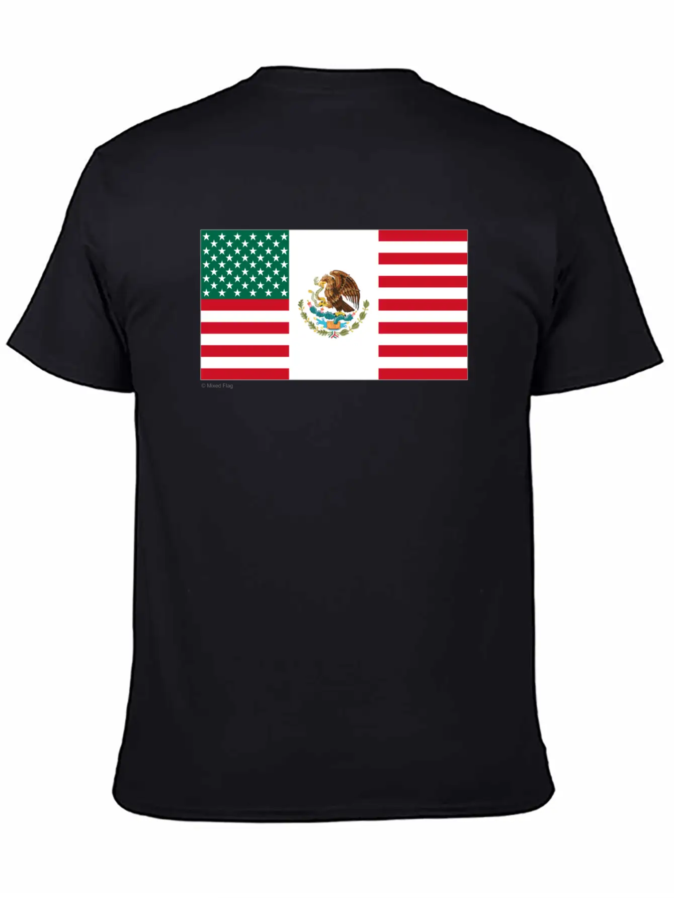 Mexico USA Flag Relaxed Everyday Tee – Lightweight And Durable Cotton