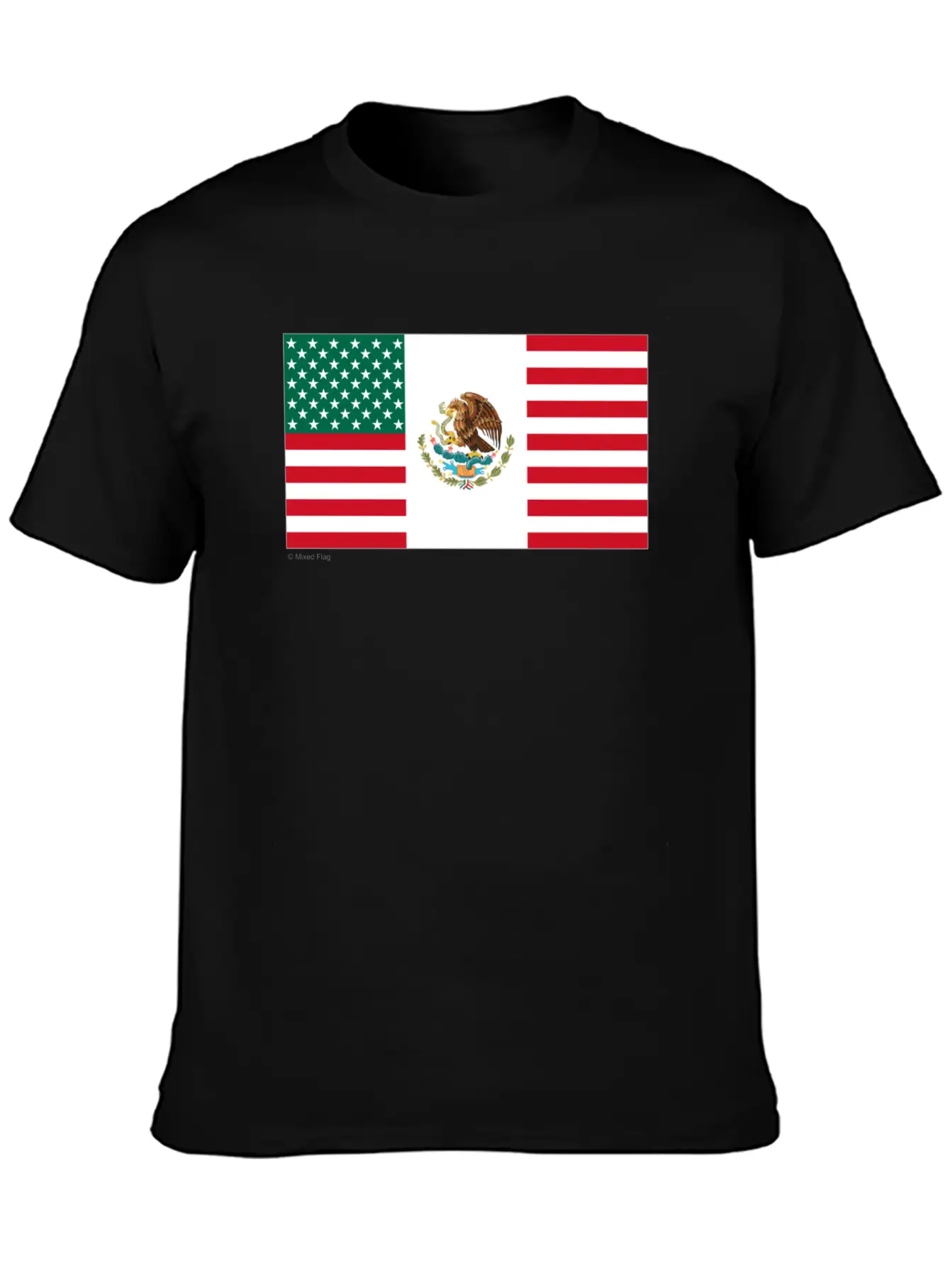 Mexico USA Flag Relaxed Everyday Tee – Lightweight And Durable Cotton