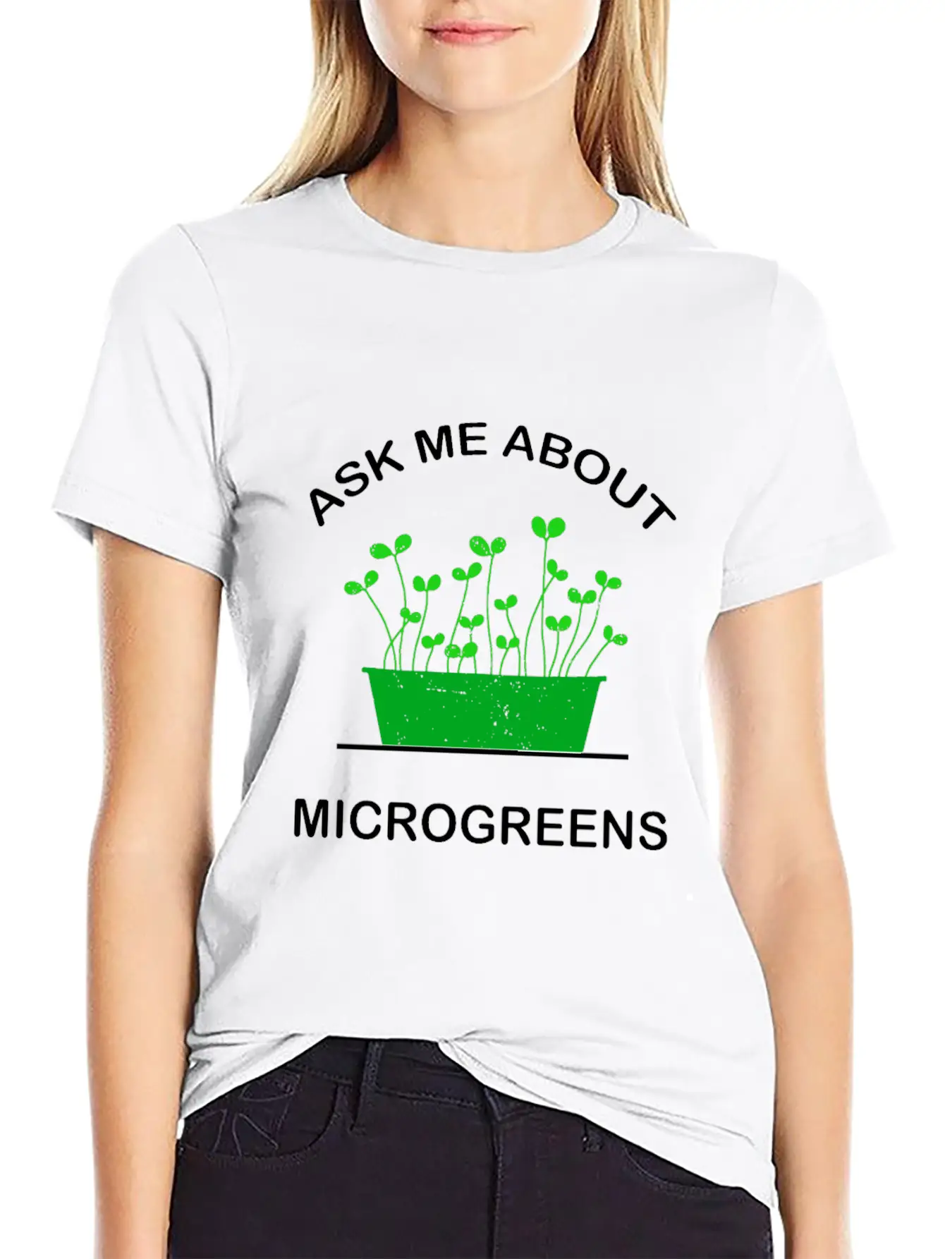 Microgreens Growing Vegan Garden Lovers Stylish Everyday T-Shirt – Unisex Basic Cotton Tee