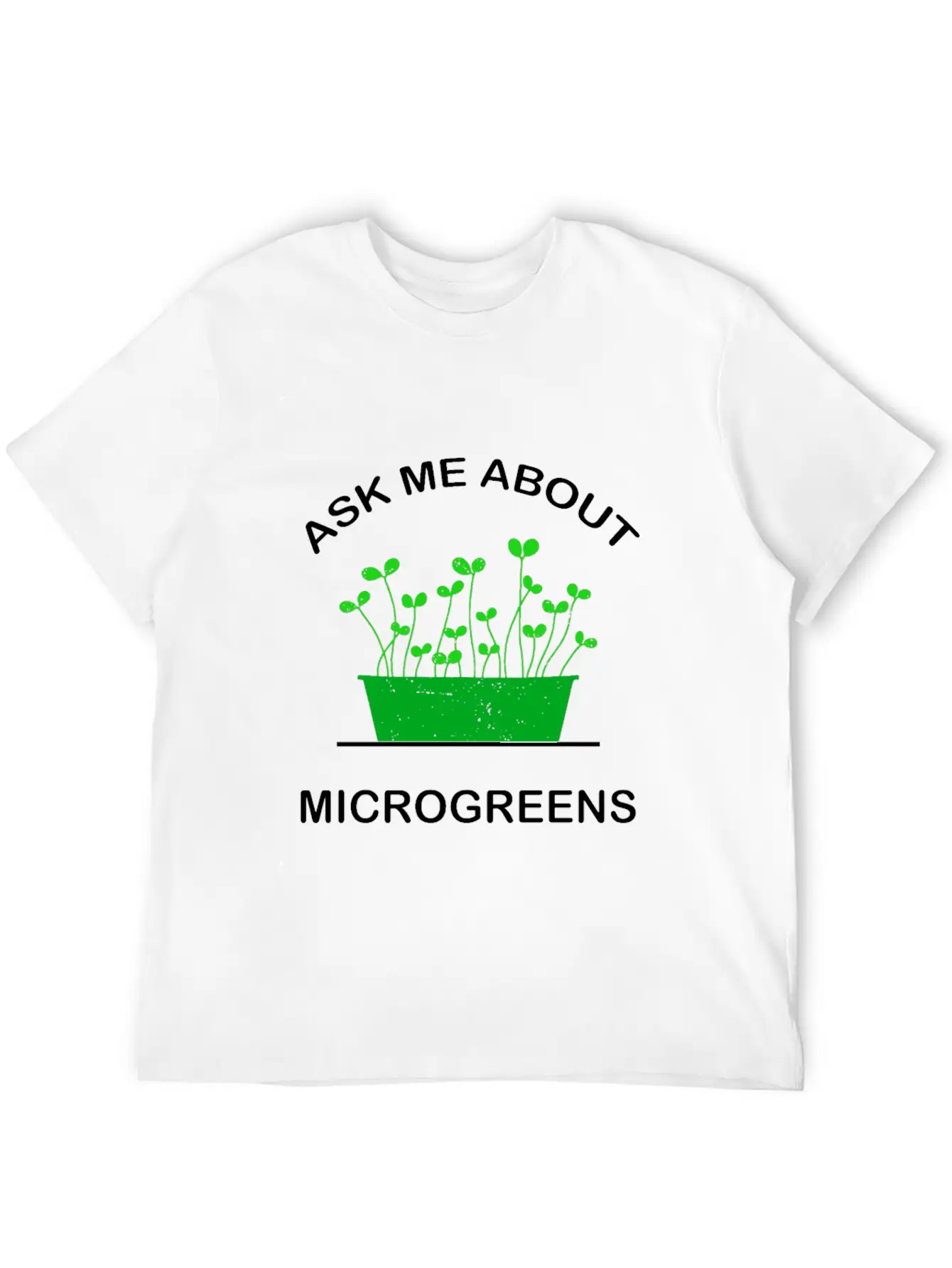Microgreens Growing Vegan Garden Lovers Stylish Everyday T-Shirt – Unisex Basic Cotton Tee