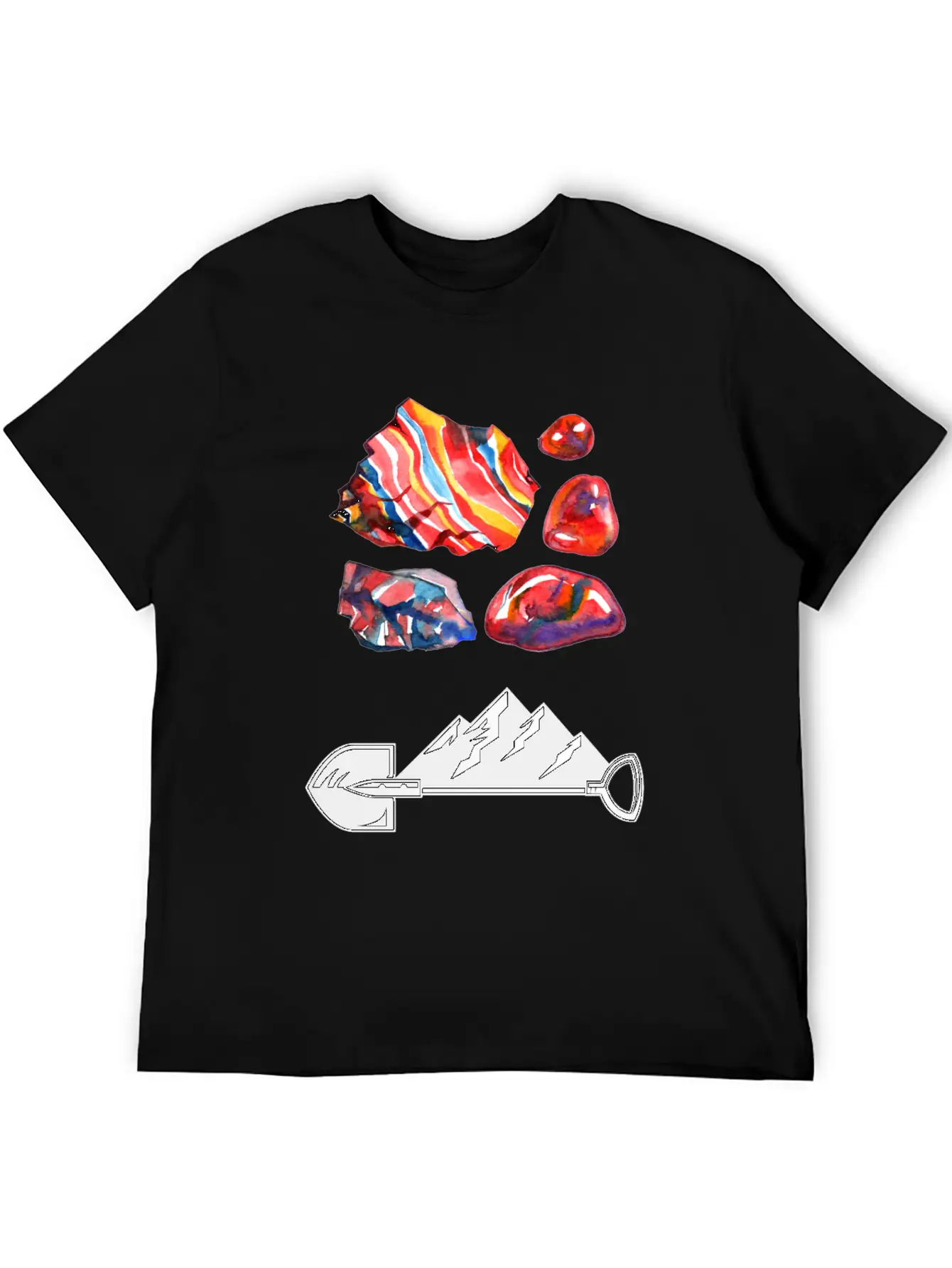 Mining Stones Geology Collection Unisex Casual T-Shirt – Clean Design For Daily Comfort