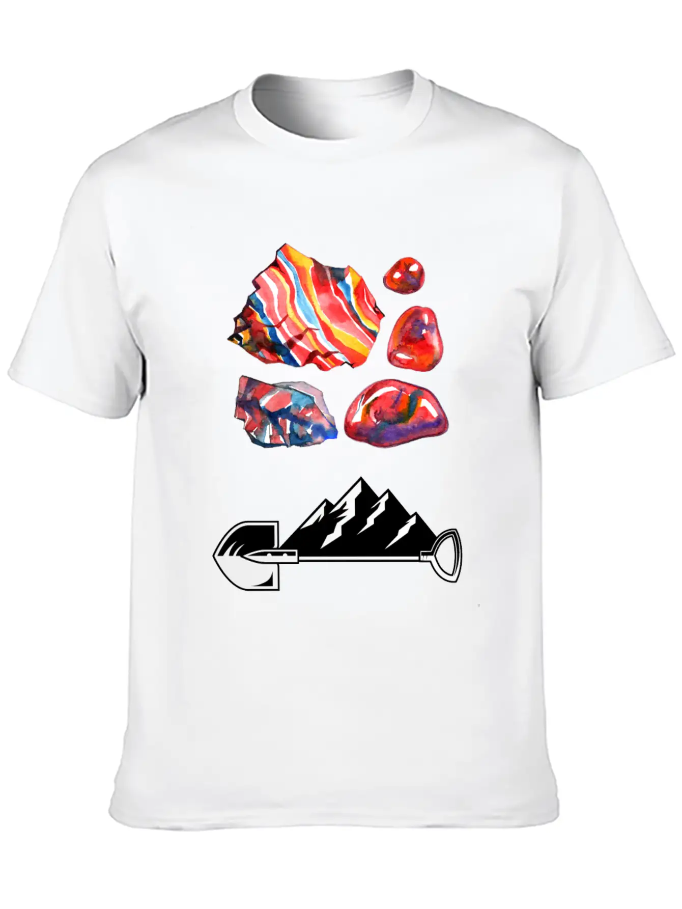 Mining Stones Geology Collection Unisex Casual T-Shirt – Clean Design For Daily Comfort