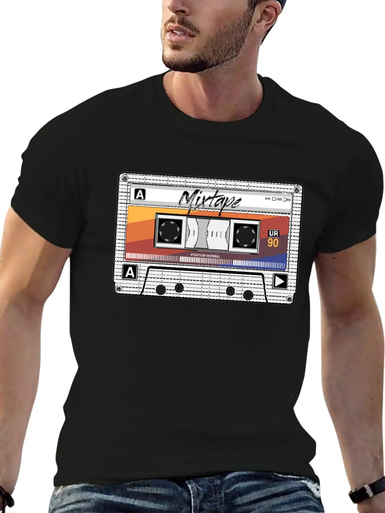 Mixtape Audio Cassette Tape 90s Party 80s Outfit Simple Everyday Graphic Tee – Lightweight Summer Wear