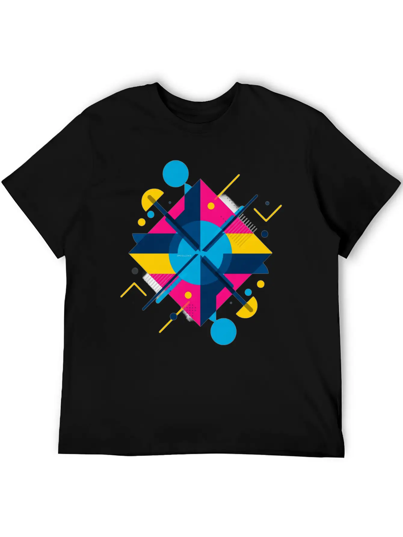 Modern Geometric Shapes Classic Cotton Tee – Unisex Comfort For Any Season